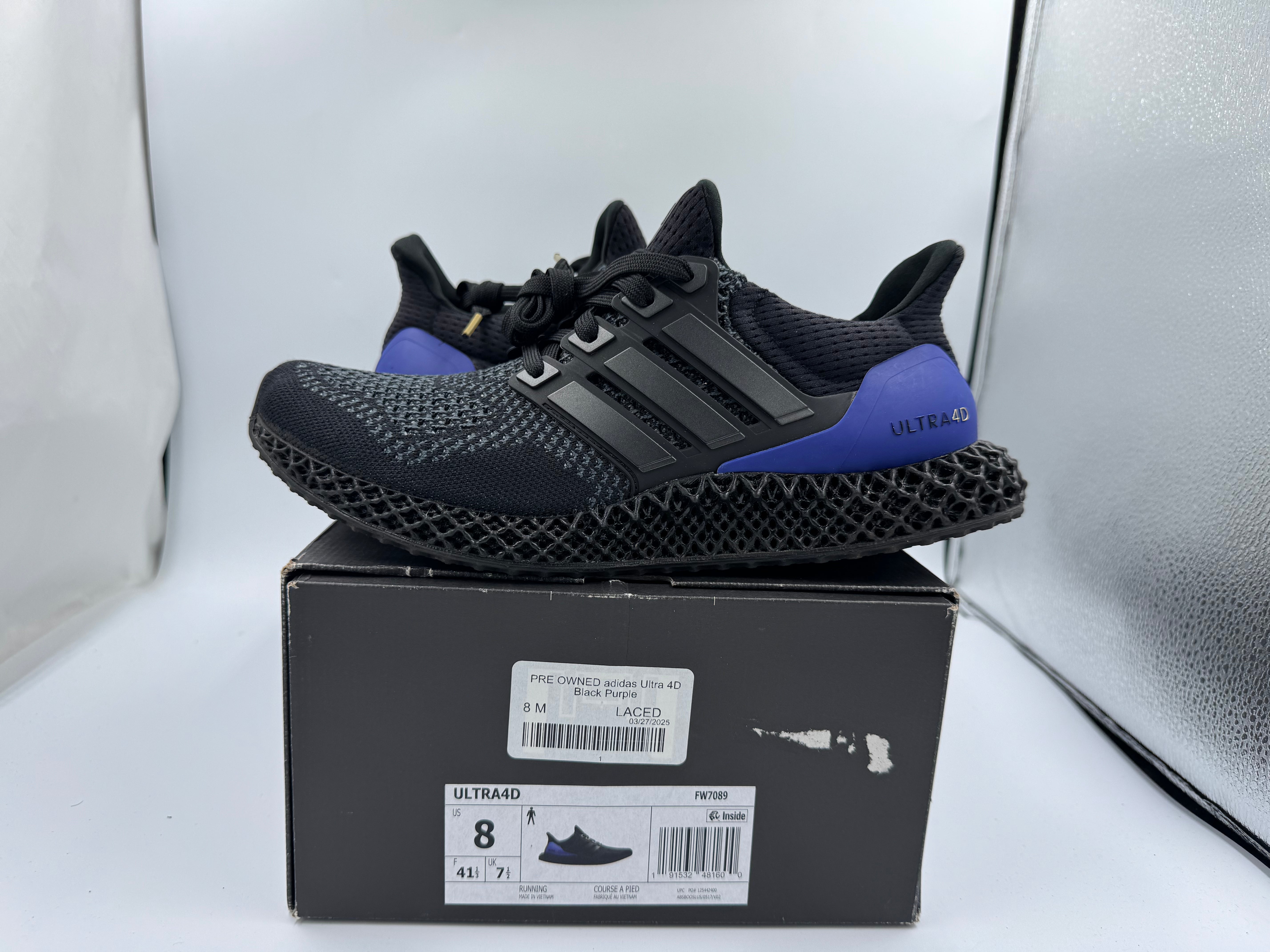PRE OWNED adidas Ultra 4D Black Purple