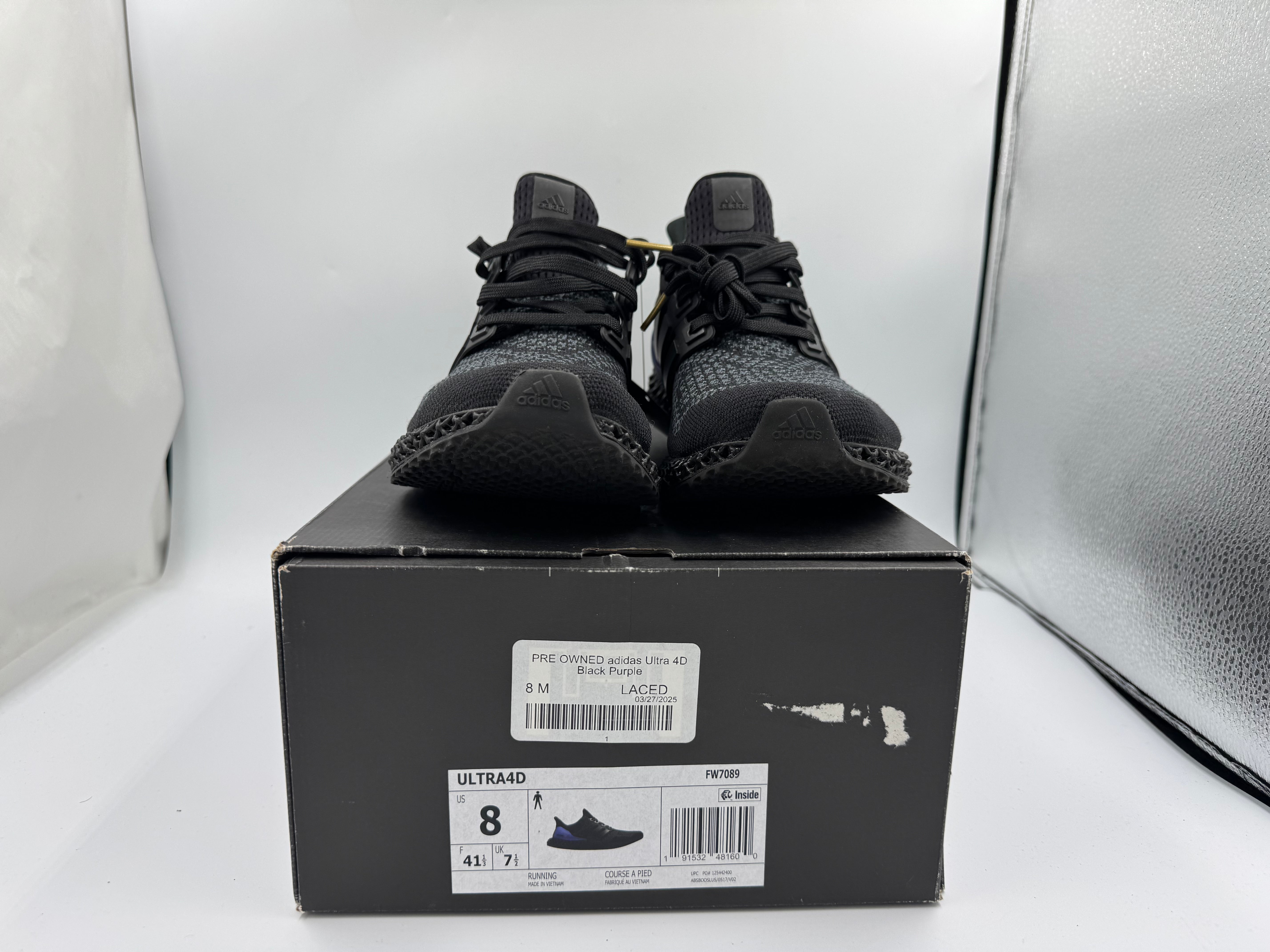 PRE OWNED adidas Ultra 4D Black Purple