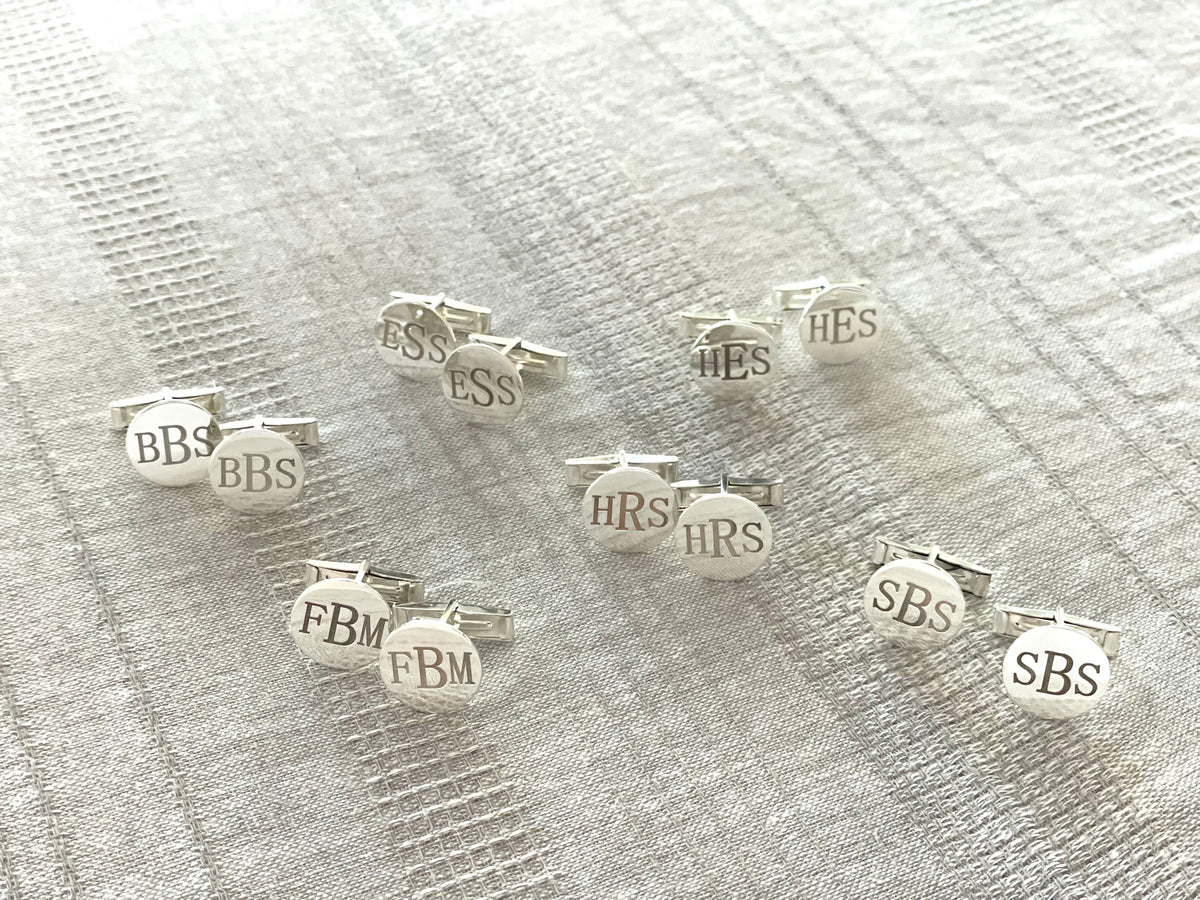 Personalized Initial Cufflinks