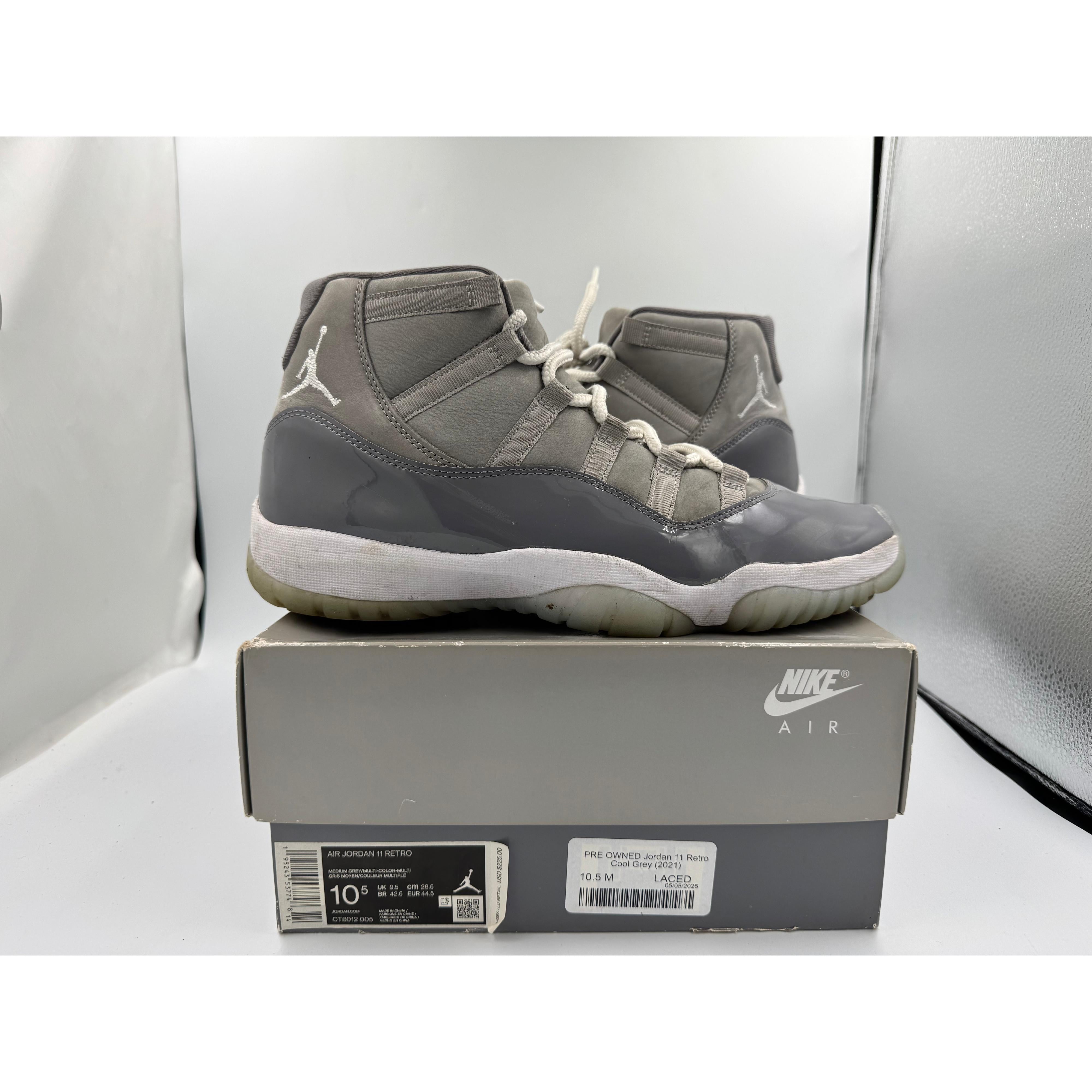 PRE OWNED Jordan 11 Retro Cool Grey (2021)