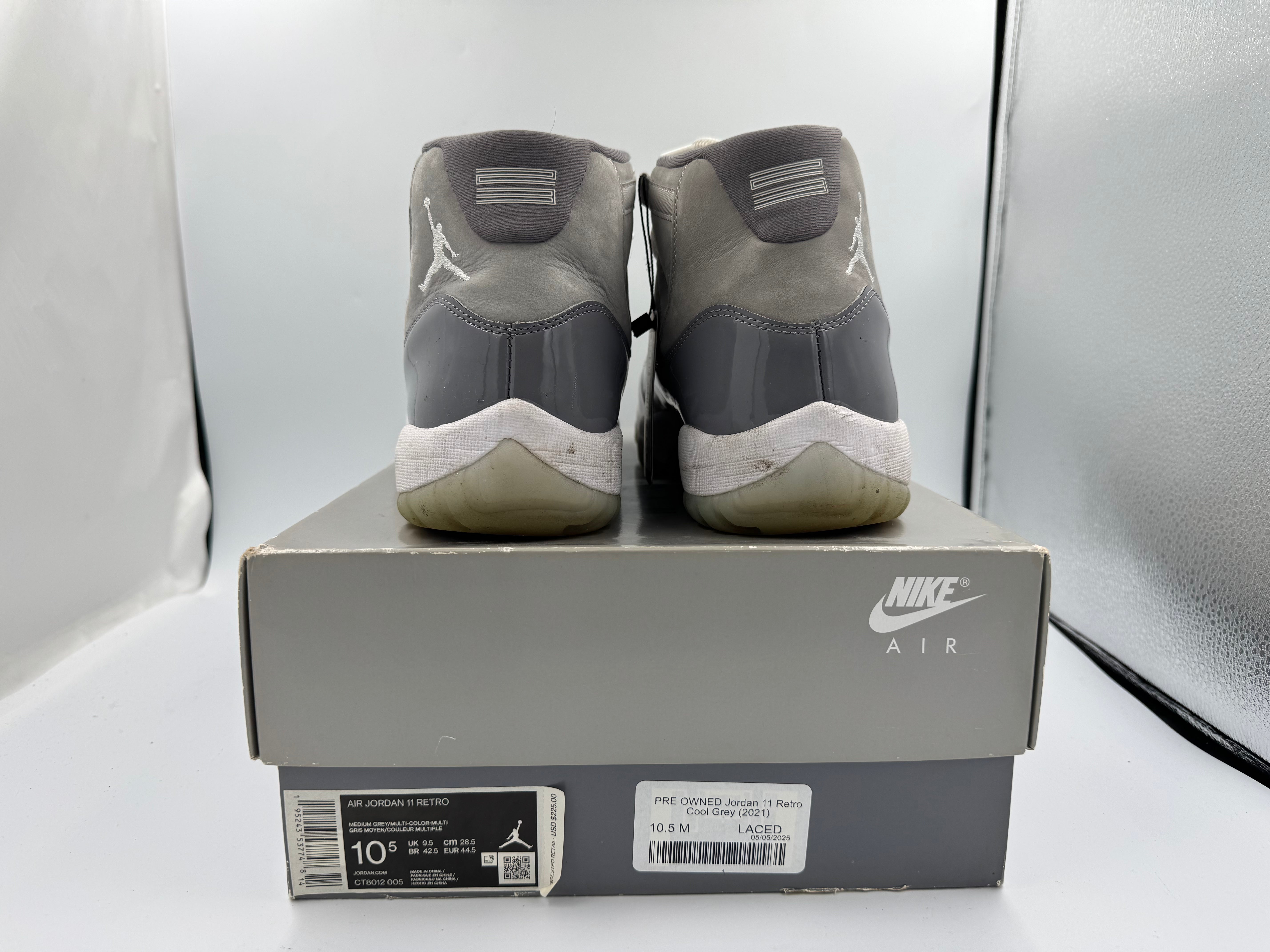 PRE OWNED Jordan 11 Retro Cool Grey (2021)