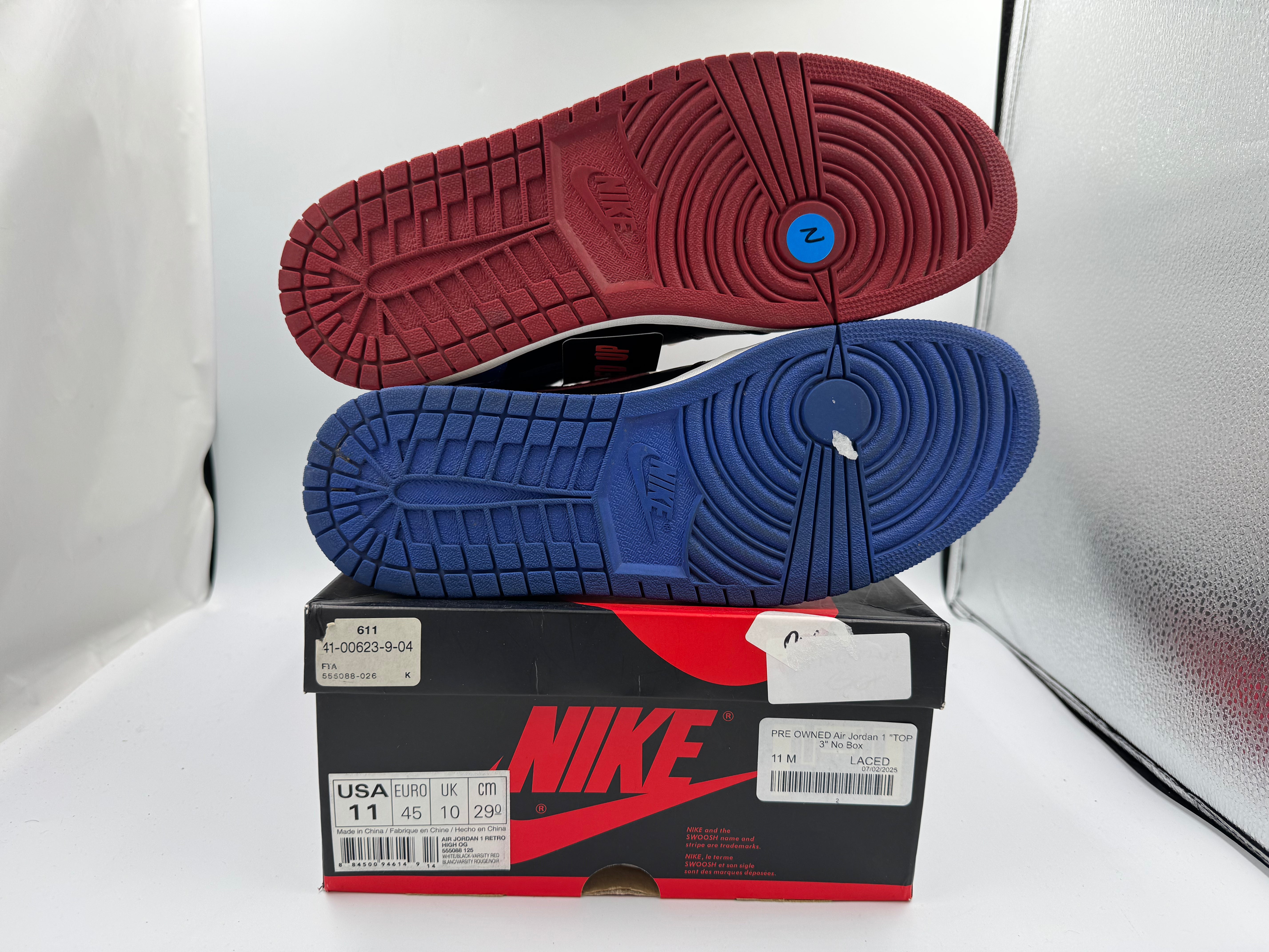 PRE OWNED Air Jordan 1 "TOP 3" No Box