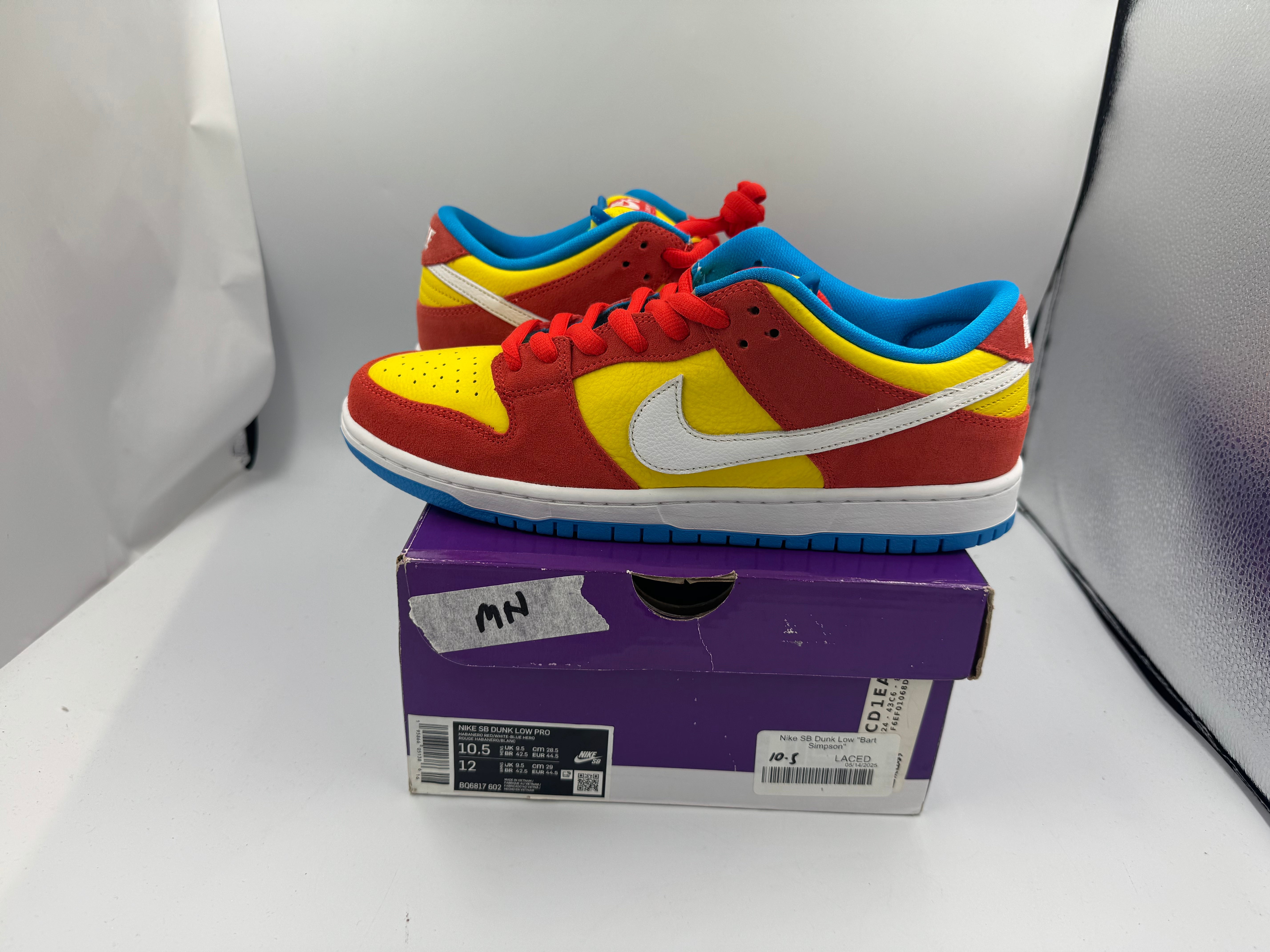 PRE OWNED Nike SB Dunk Low "Bart Simpson" Conditional