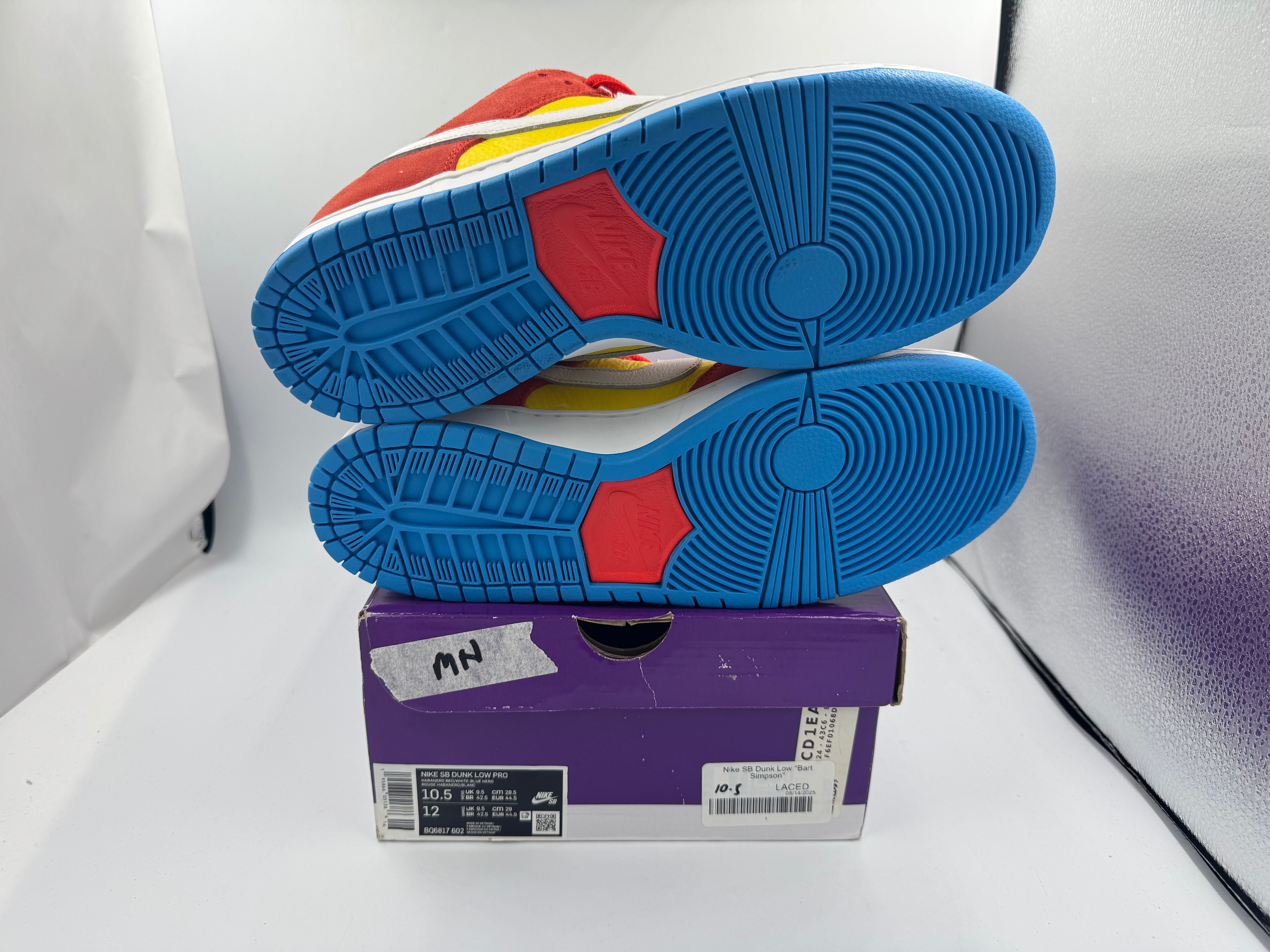 PRE OWNED Nike SB Dunk Low "Bart Simpson" Conditional