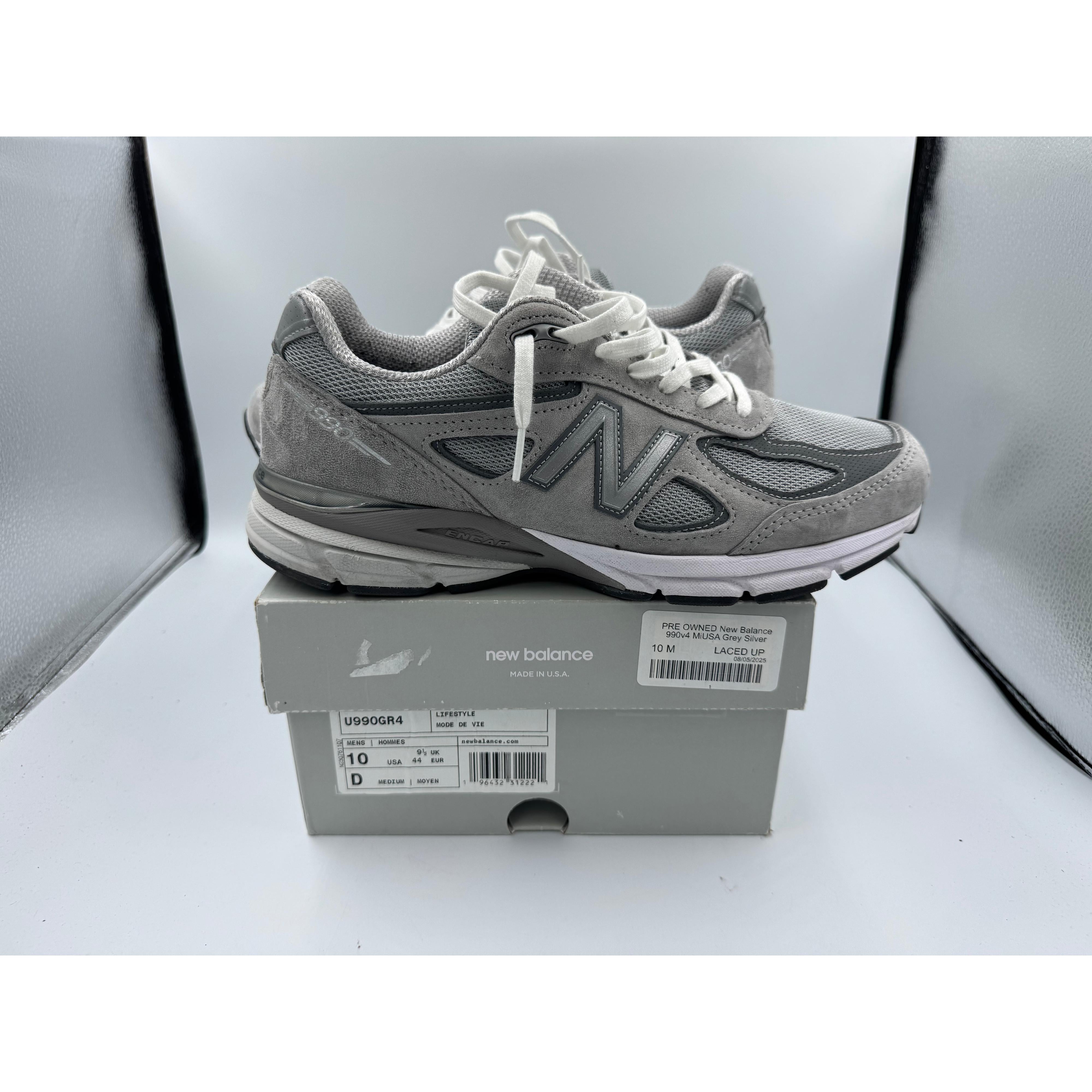 PRE OWNED New Balance 990v4 MiUSA Grey Silver