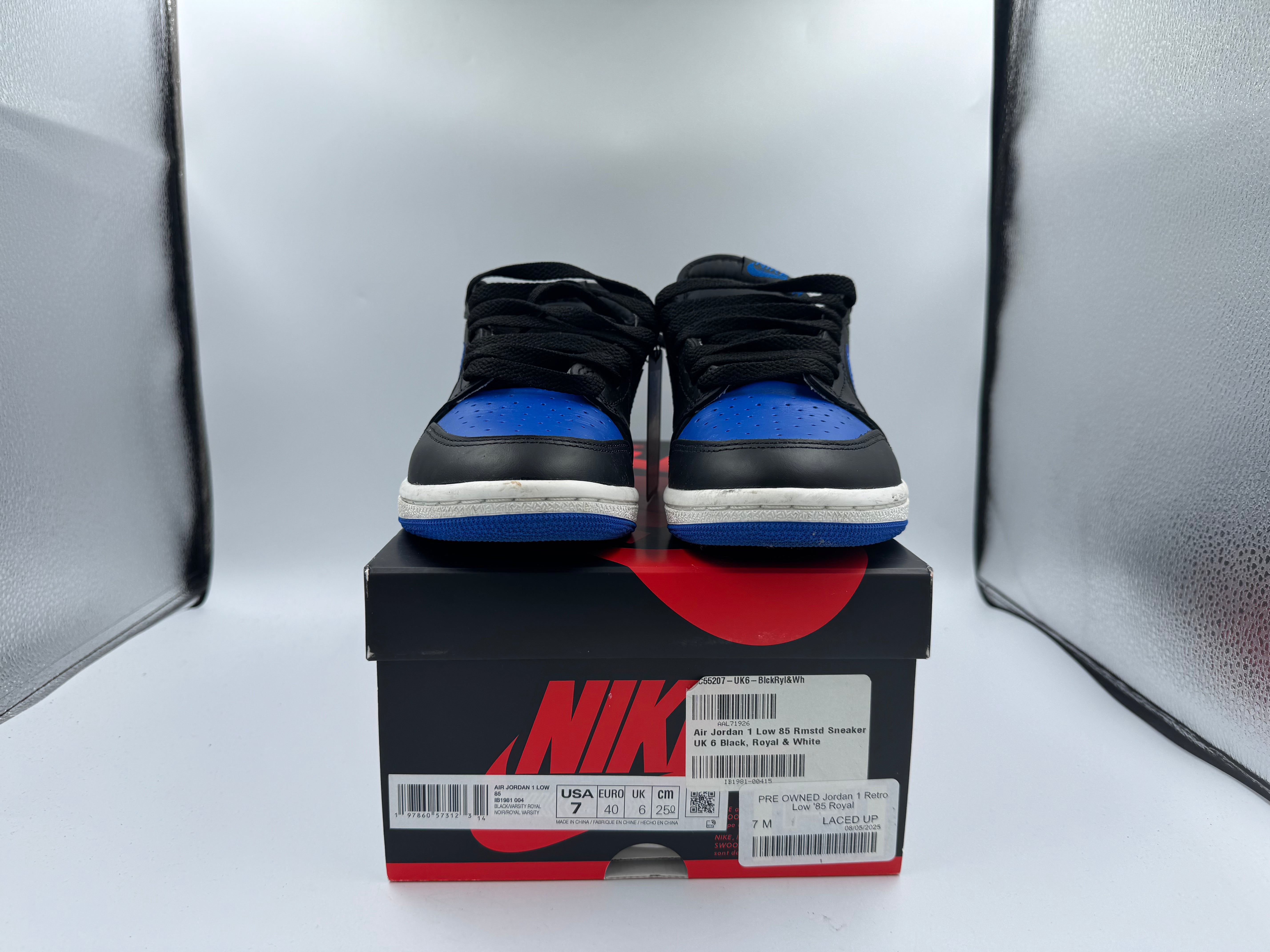 PRE OWNED Jordan 1 Retro Low '85 Royal