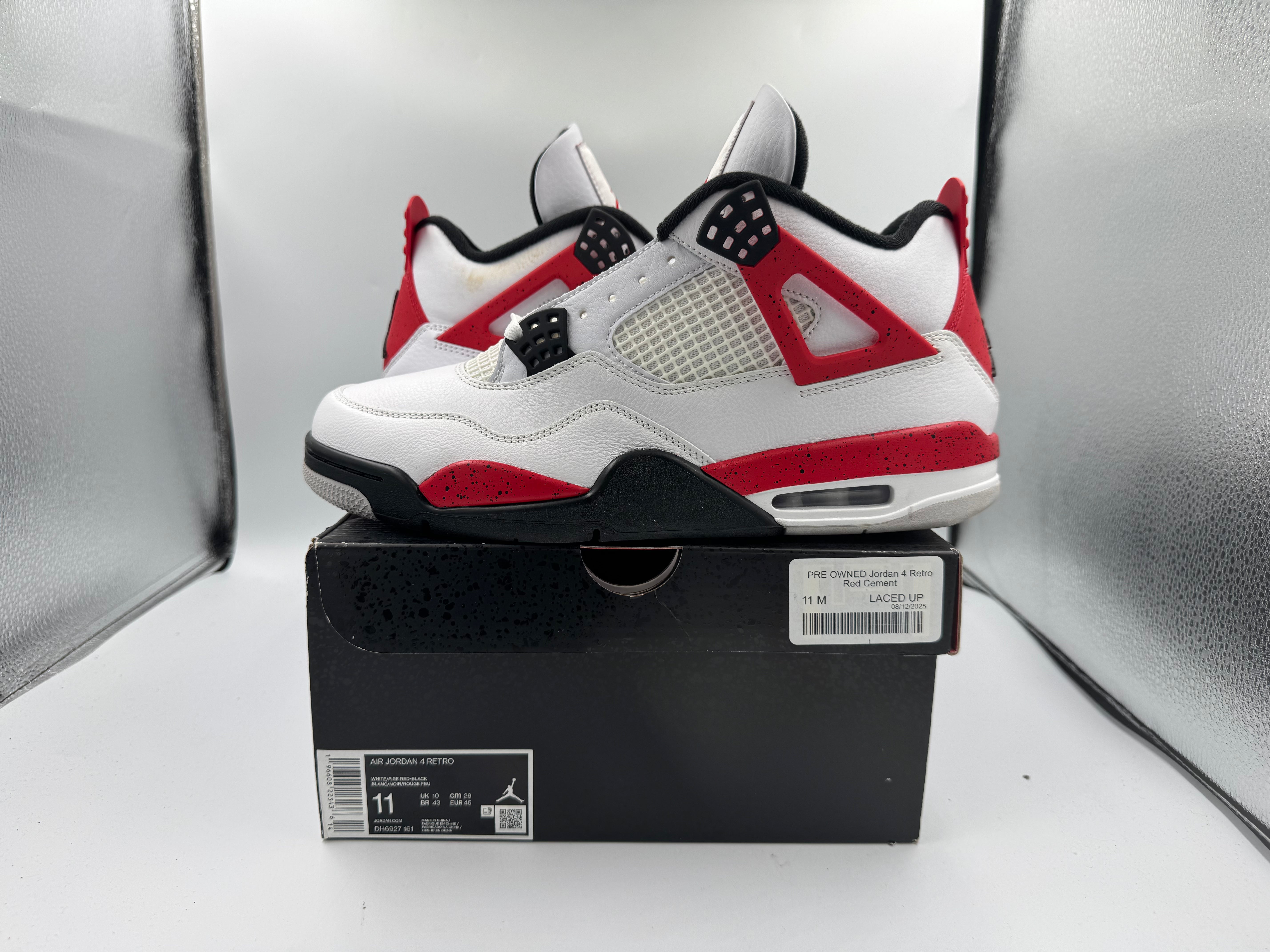 PRE OWNED Jordan 4 Retro Red Cement