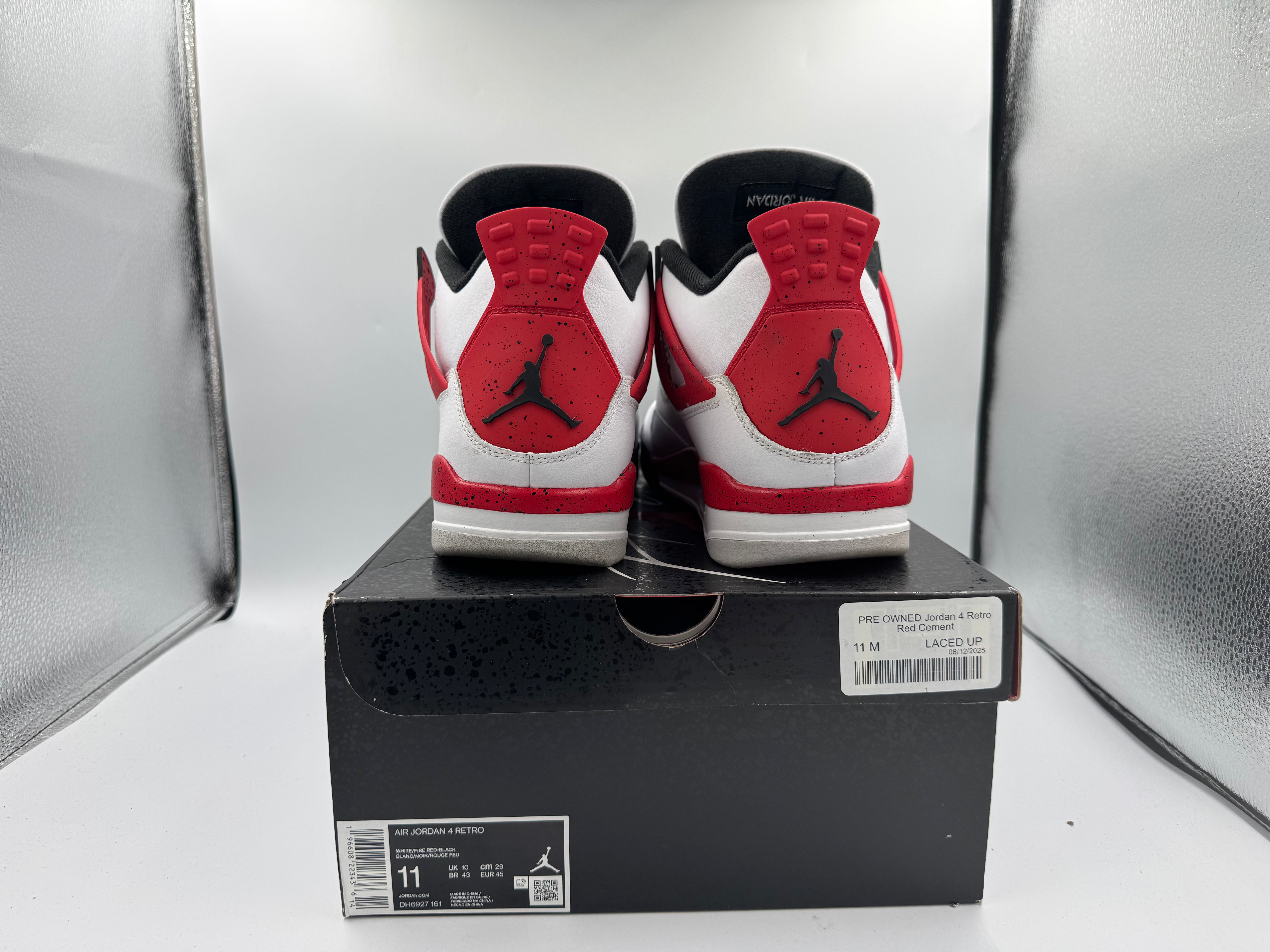 PRE OWNED Jordan 4 Retro Red Cement