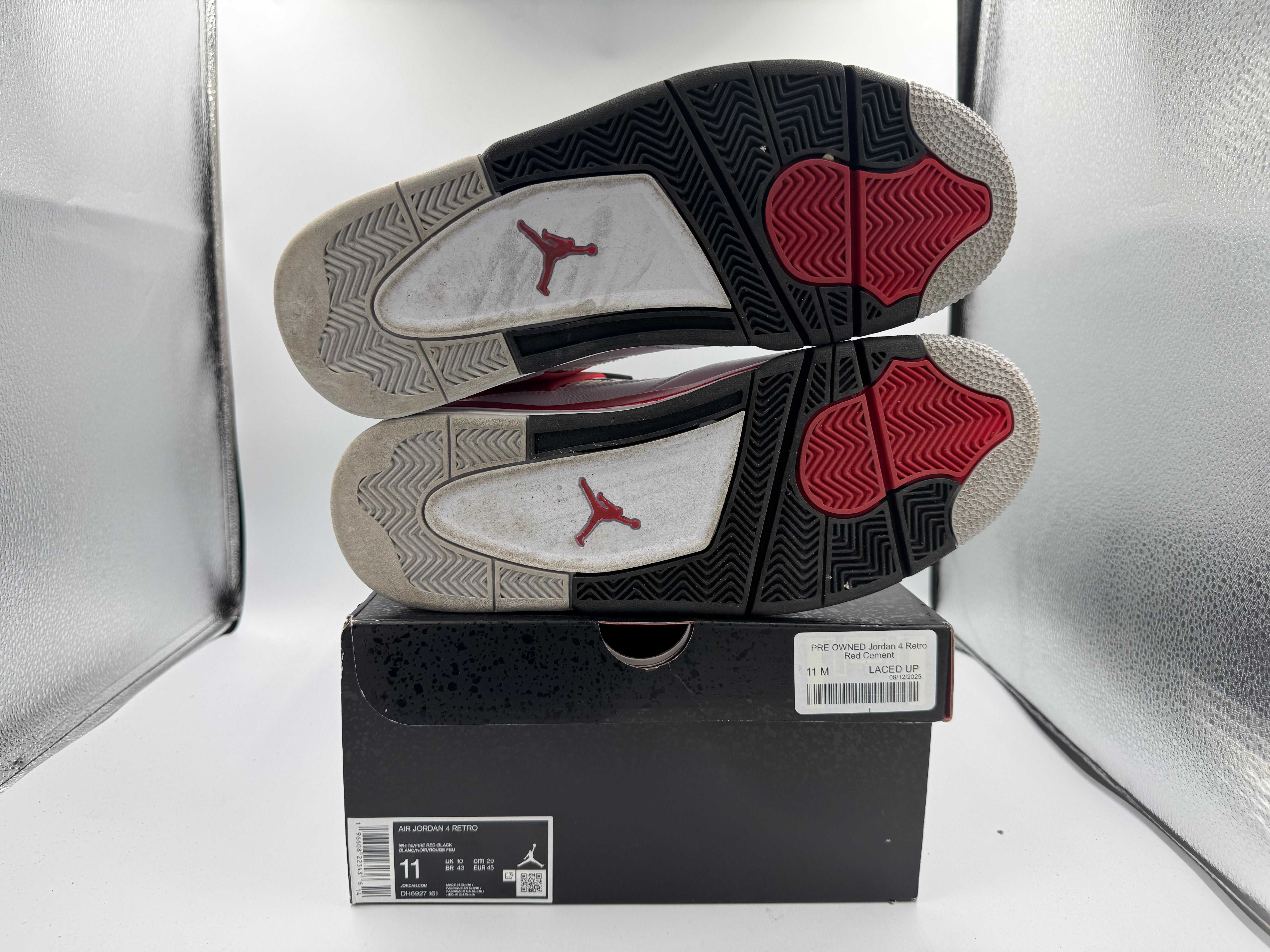 PRE OWNED Jordan 4 Retro Red Cement