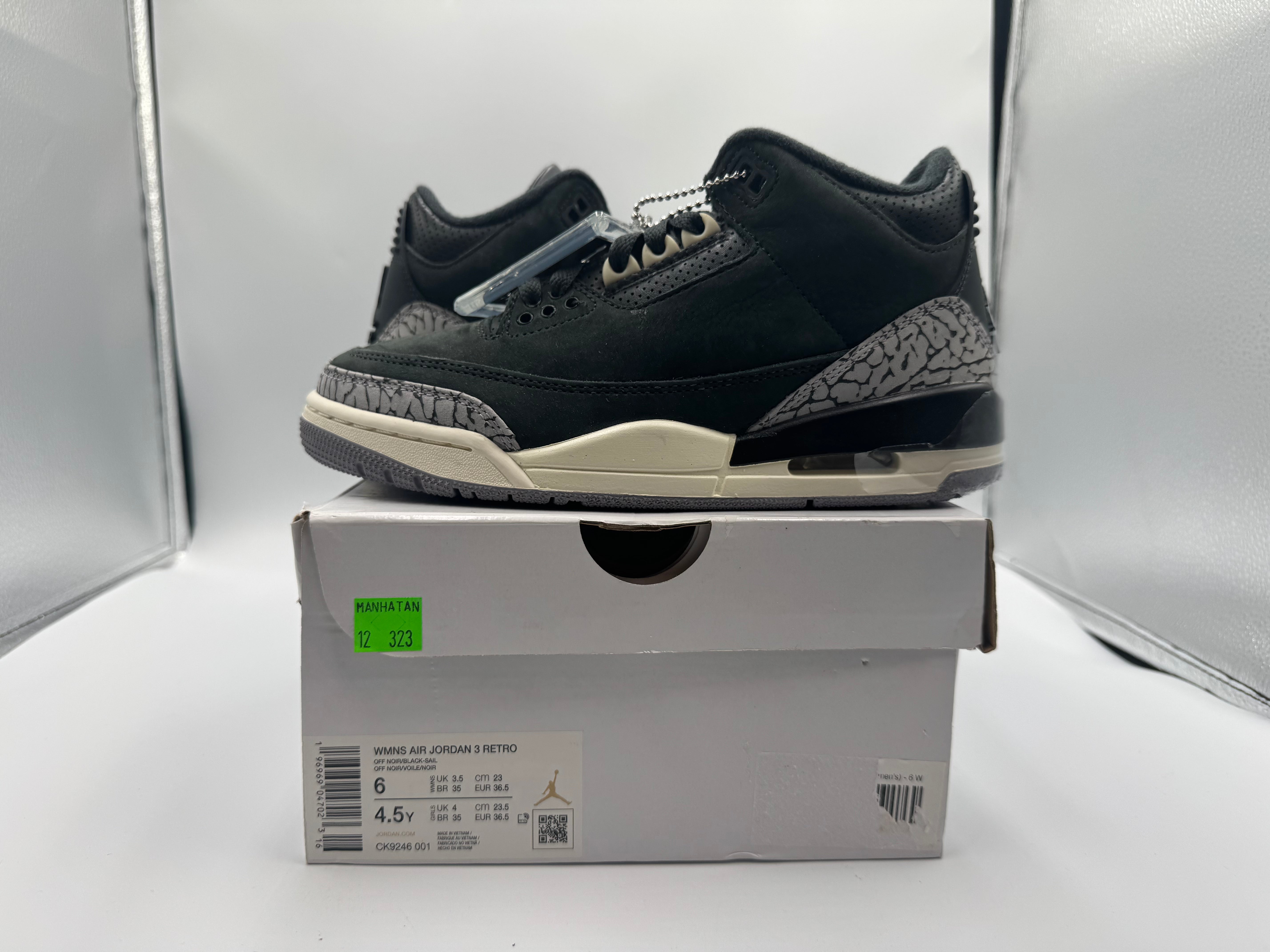 PRE OWNED Jordan 3 Retro Off Noir (Women's) Conditional