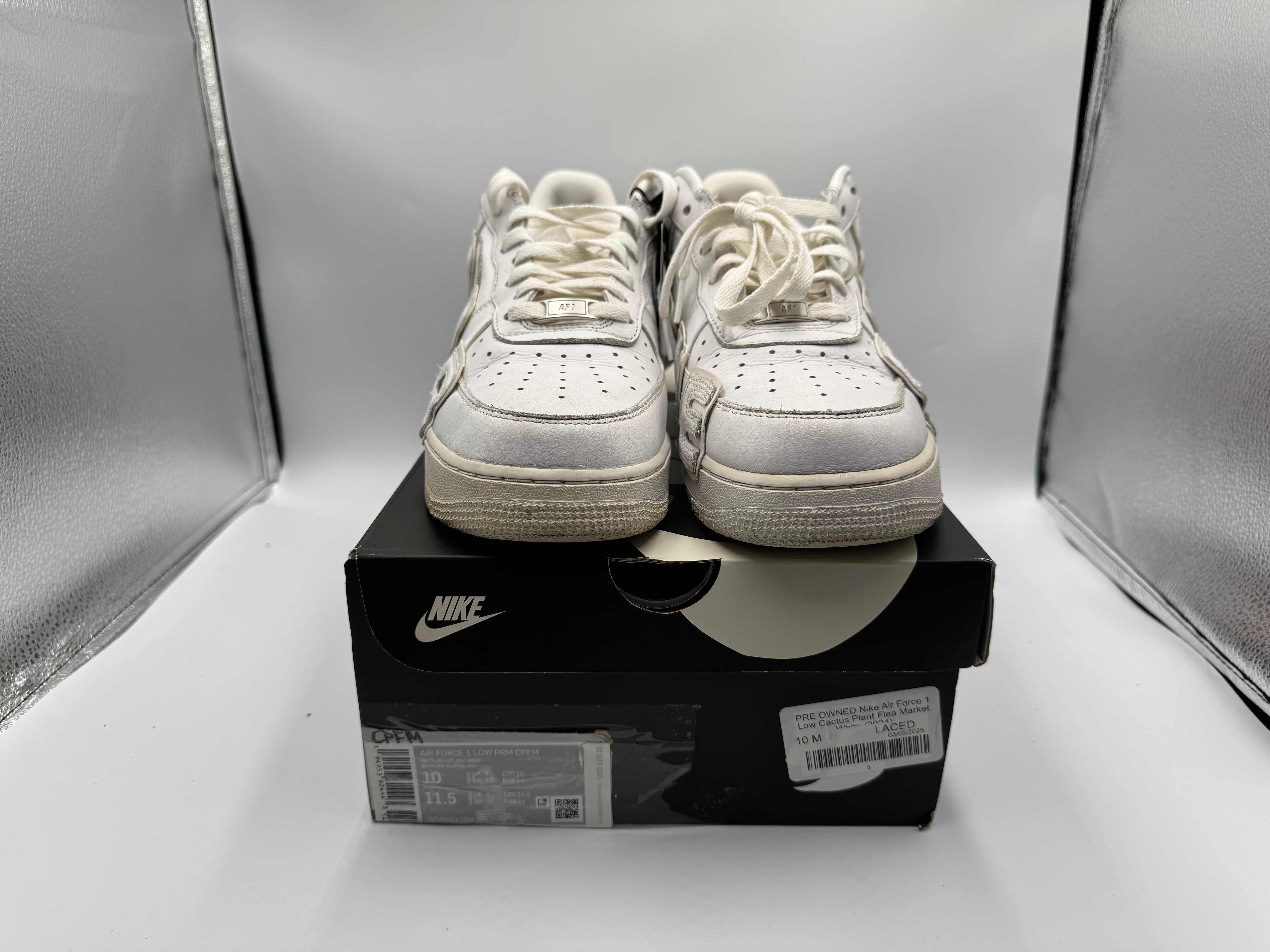 PRE OWNED Nike Air Force 1 Low Cactus Plant Flea Market White (2024)