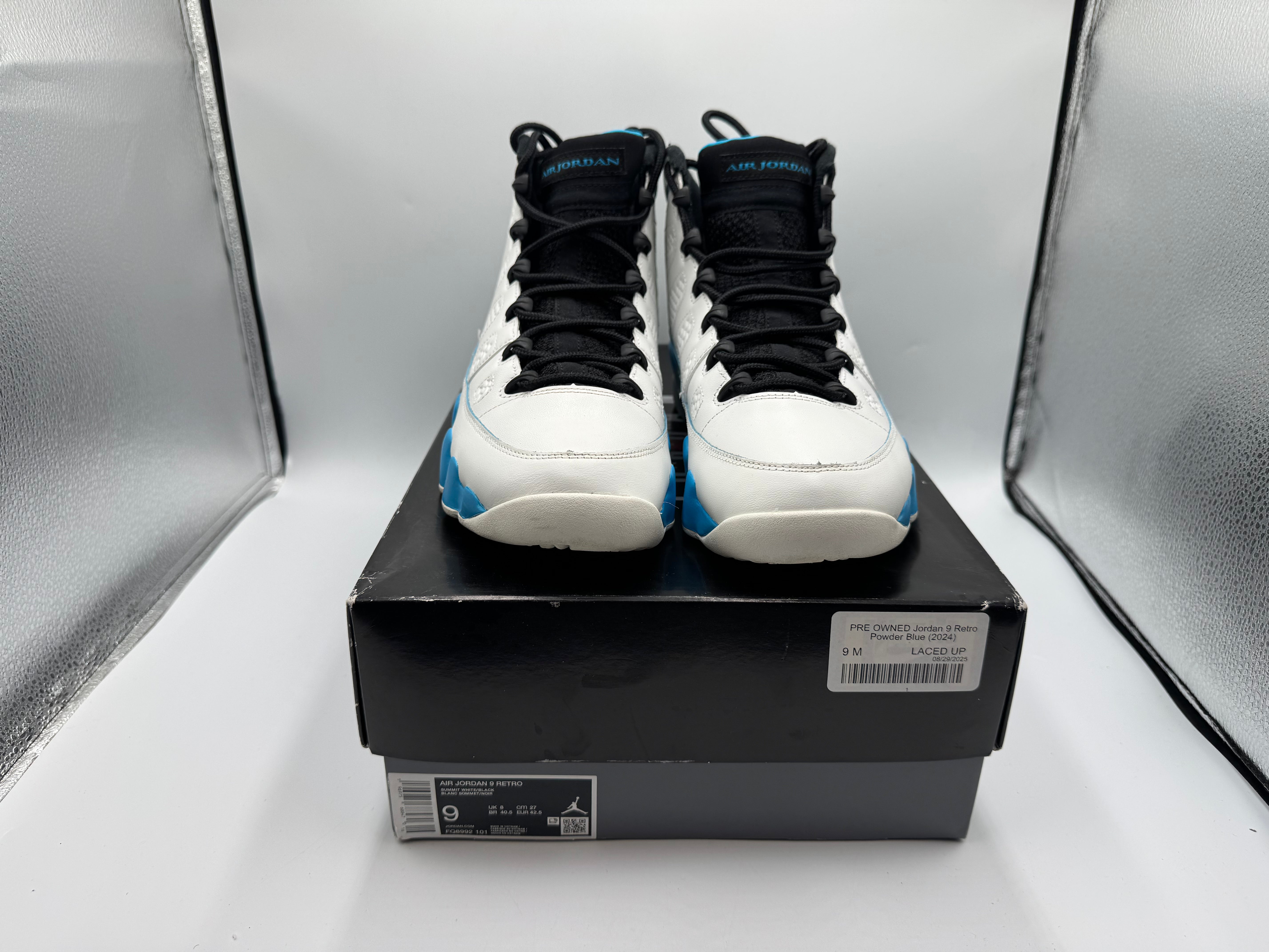 PRE OWNED Jordan 9 Retro Powder Blue (2024)