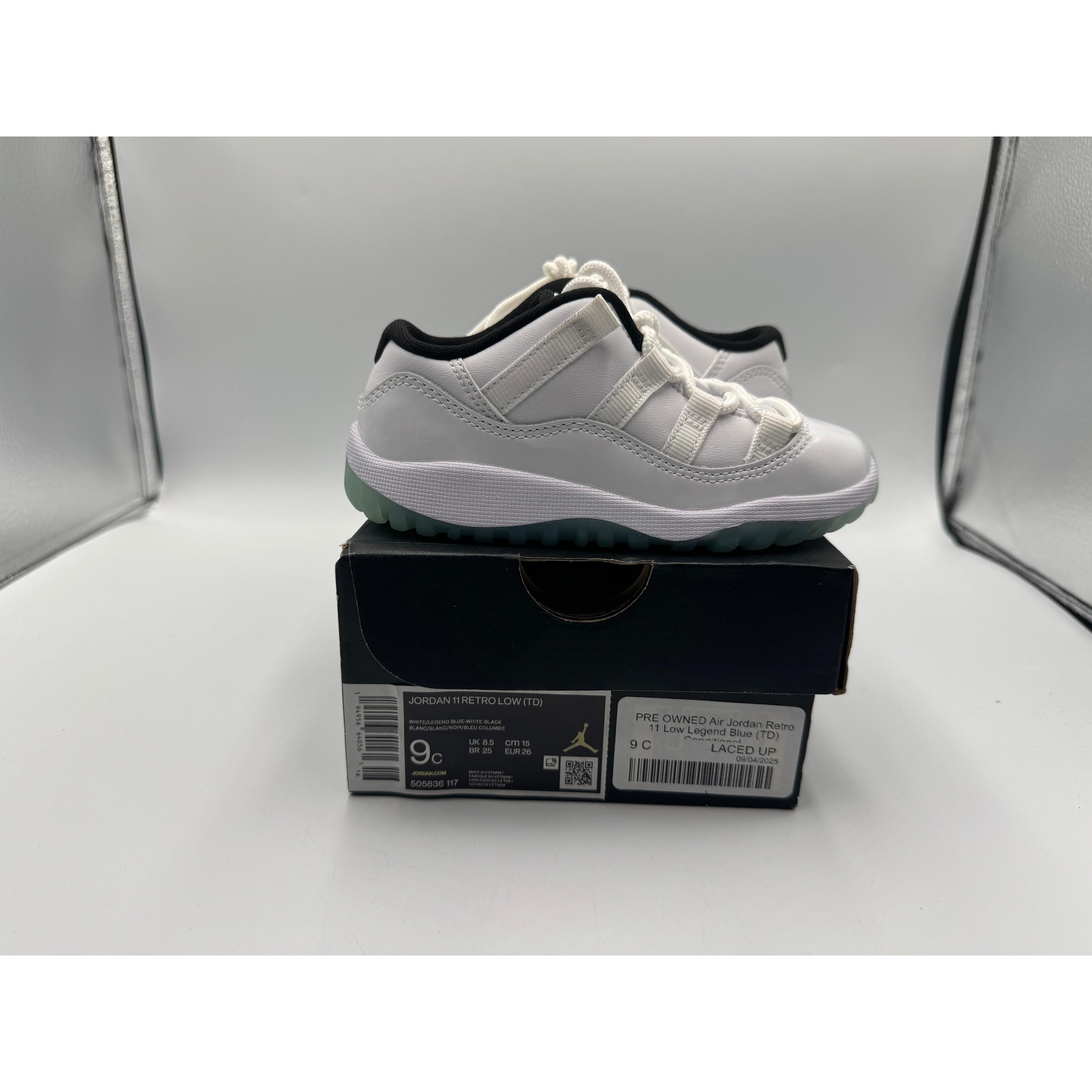 PRE OWNED Air Jordan Retro 11 Low Legend Blue (TD) Conditional