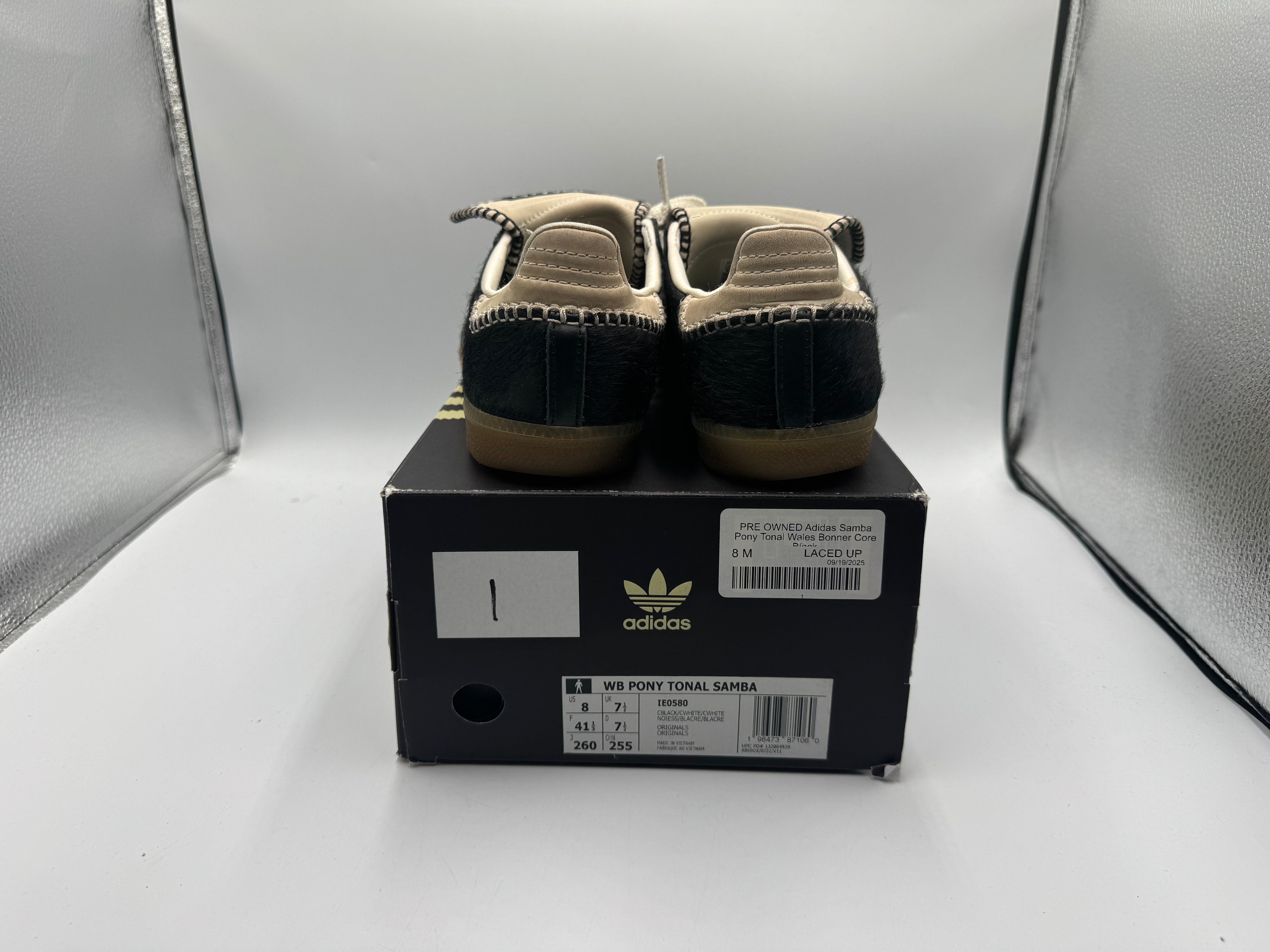 PRE OWNED Adidas Samba Pony Tonal Wales Bonner Core Black