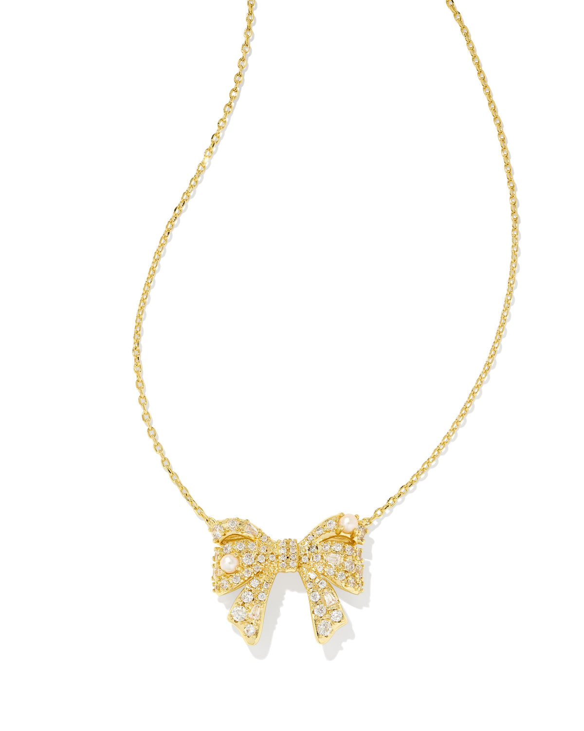 Krista Bow Short Pendant Necklace