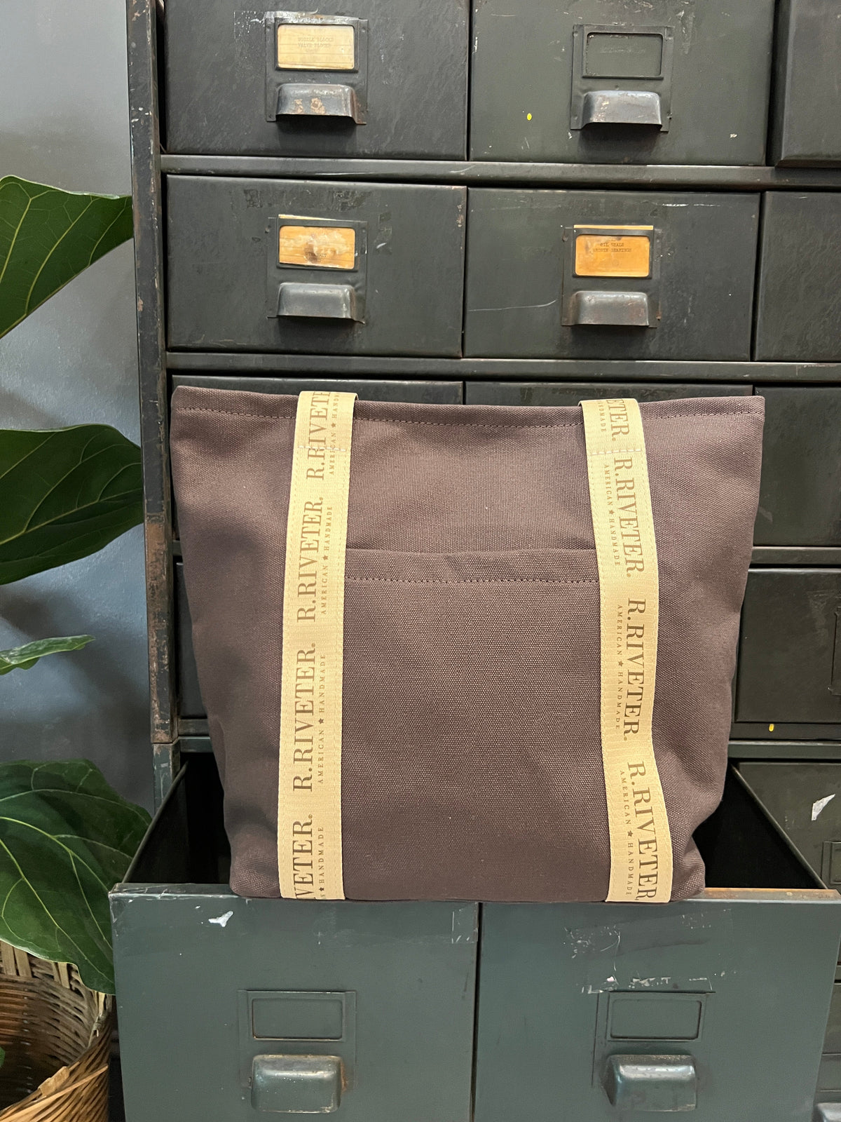 Margot Tote | Umber Brown Canvas