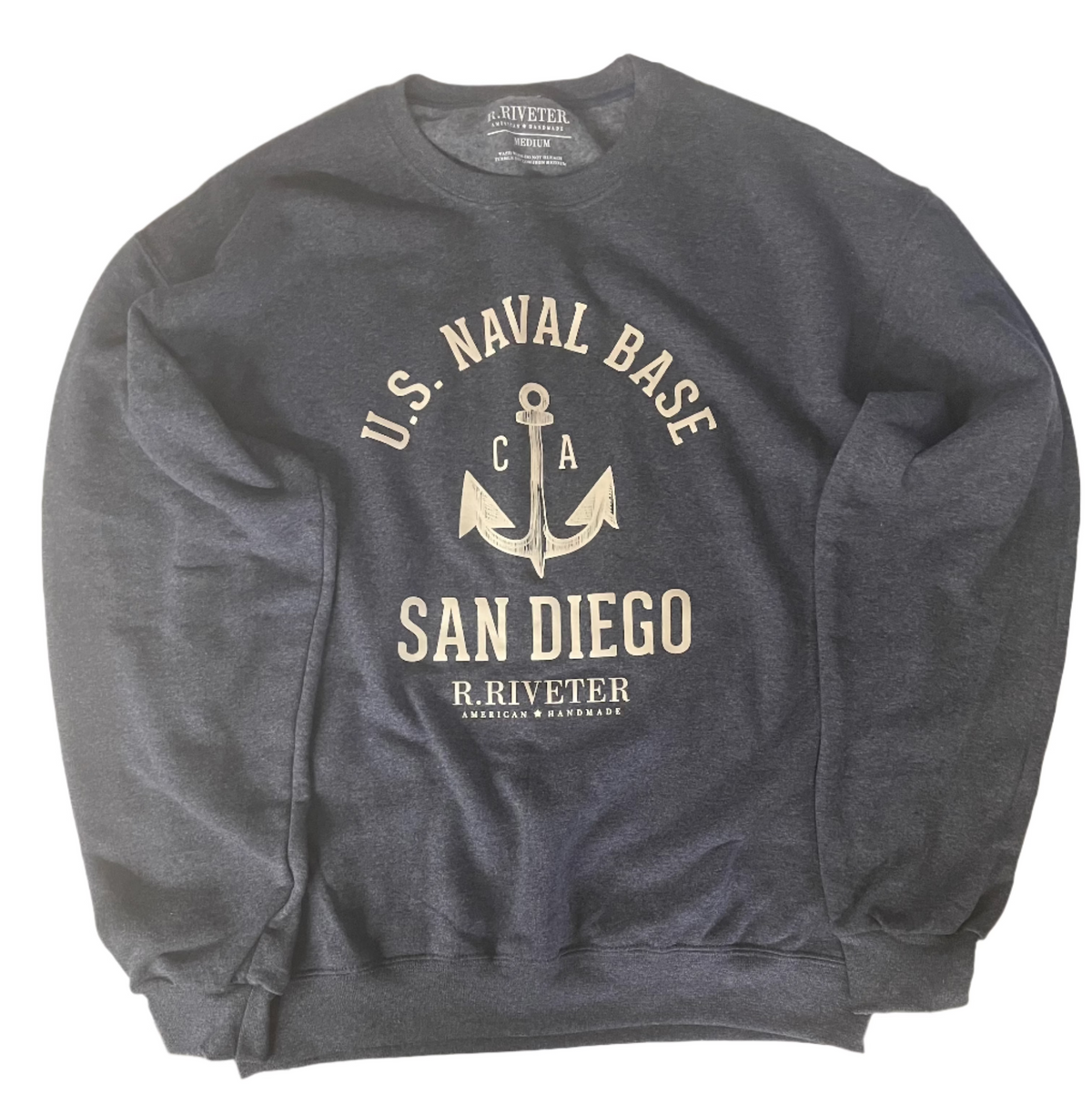San Diego Vintage Navy | Crew Neck Sweatshirt