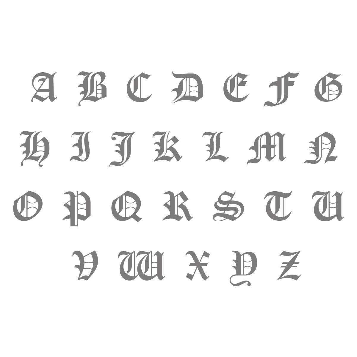 Gothic Initial Charm