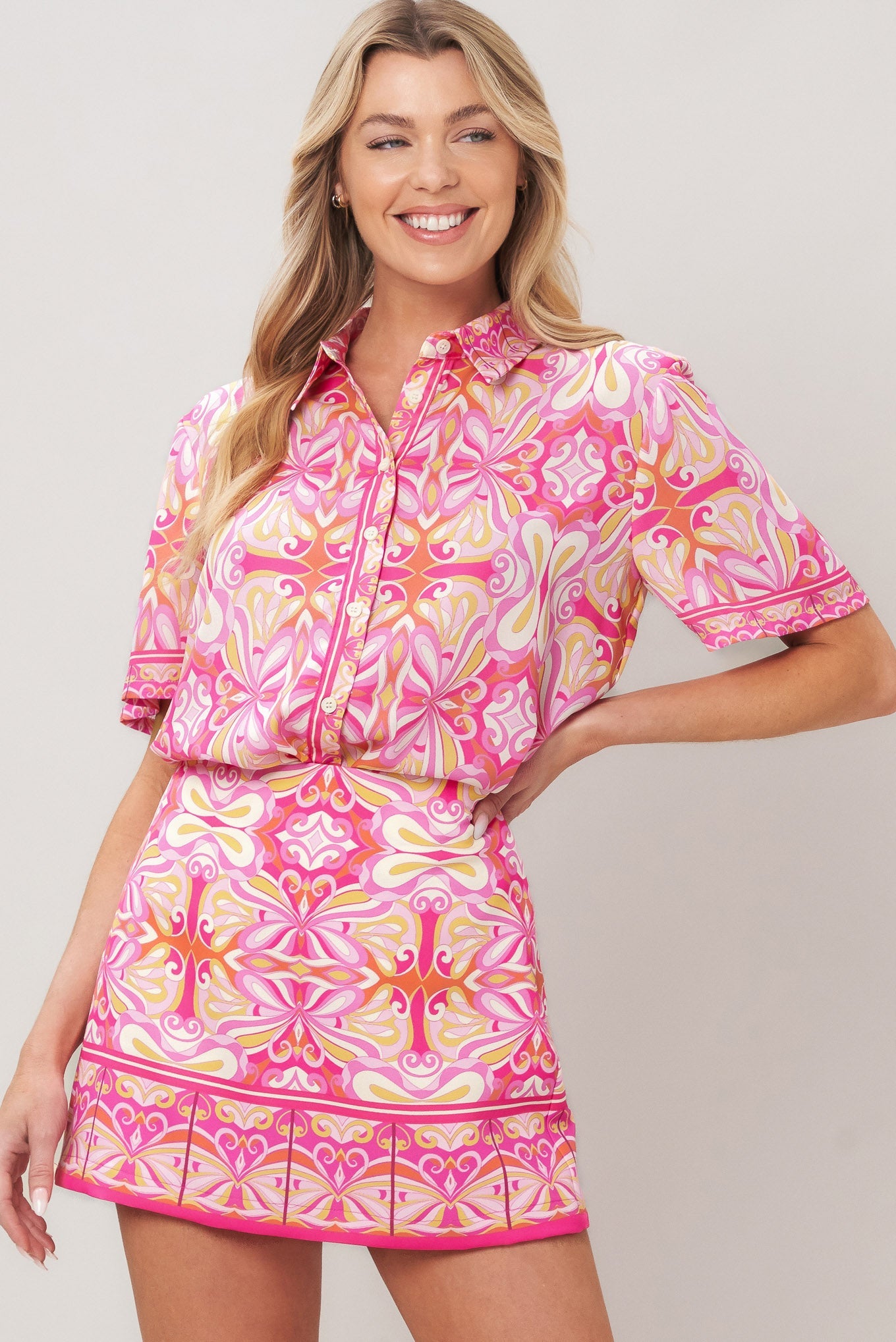 CANDY ORBIT WOVEN SKORT