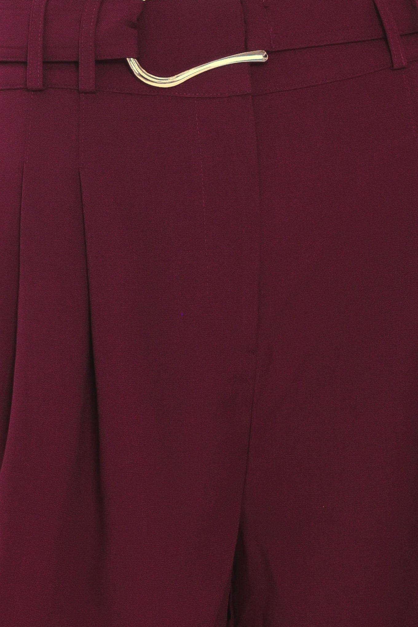 CITY CHIC BUCKLE BELTED CULOTTE PANTS