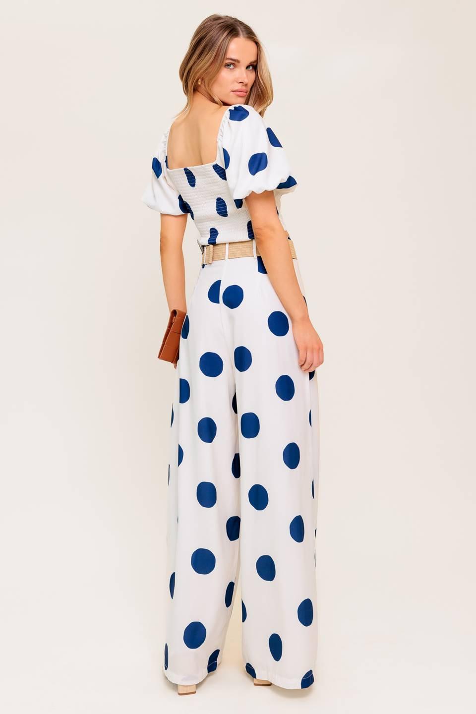 COCONUT KISS NAVY TOP AND PANT SET