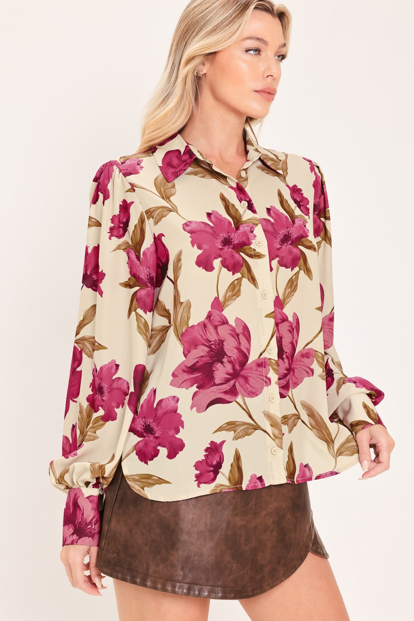 MULBERRY BLOSSOM MUSE WOVEN TOP