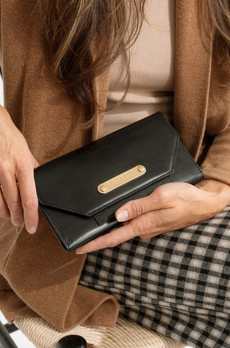 1869 Wallet Premium| Black Leather
