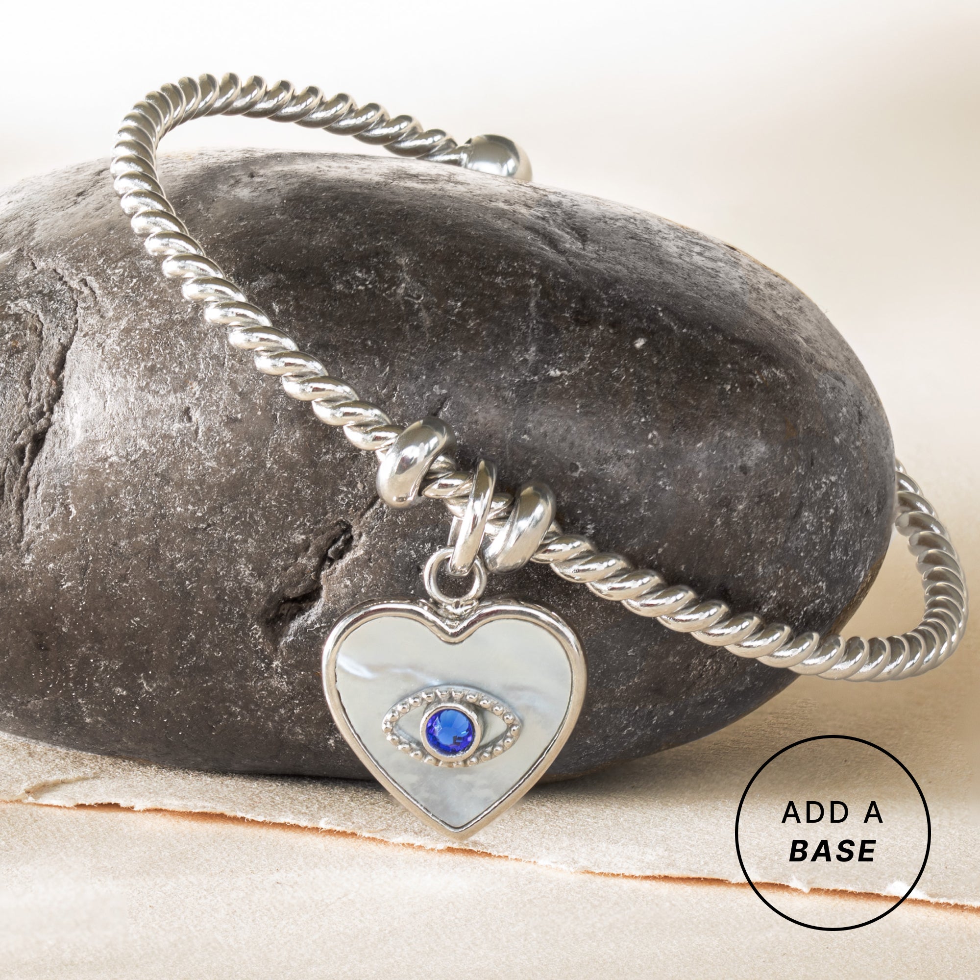 Evil Eye Heart Interchangeable Charm