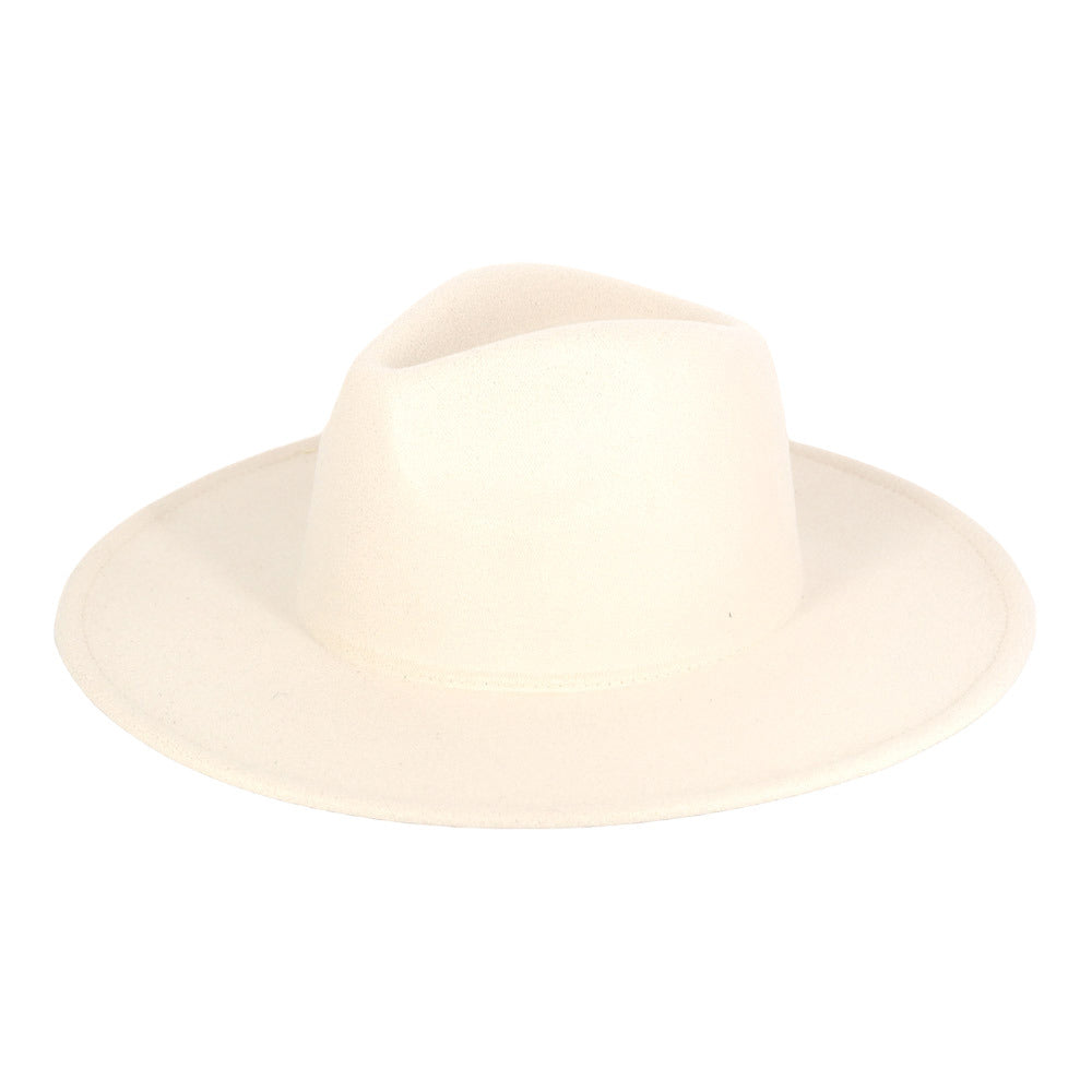 Solid Felt Fedora Panama Hat