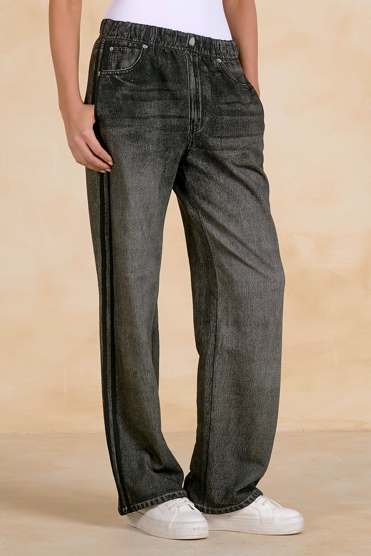 Jojo Track Sweatpant Jeans Charcoal