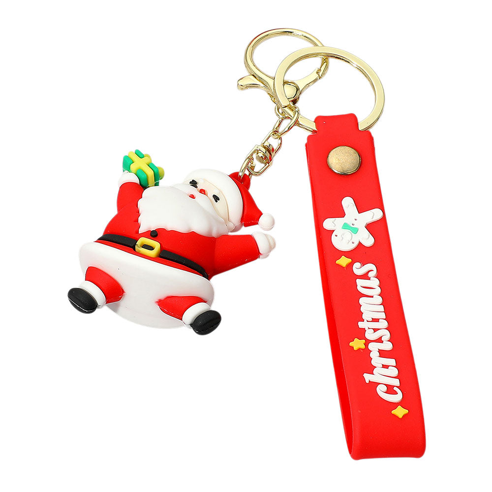 Christmas Message Strap Santa Keychain Bag Charm