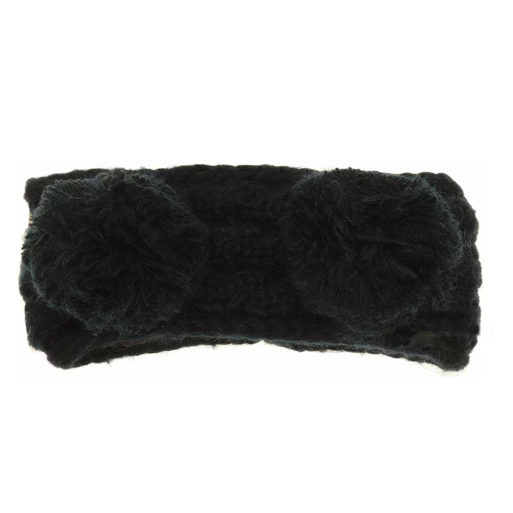 KIDS Solid Double Pom C.C Head Wrap