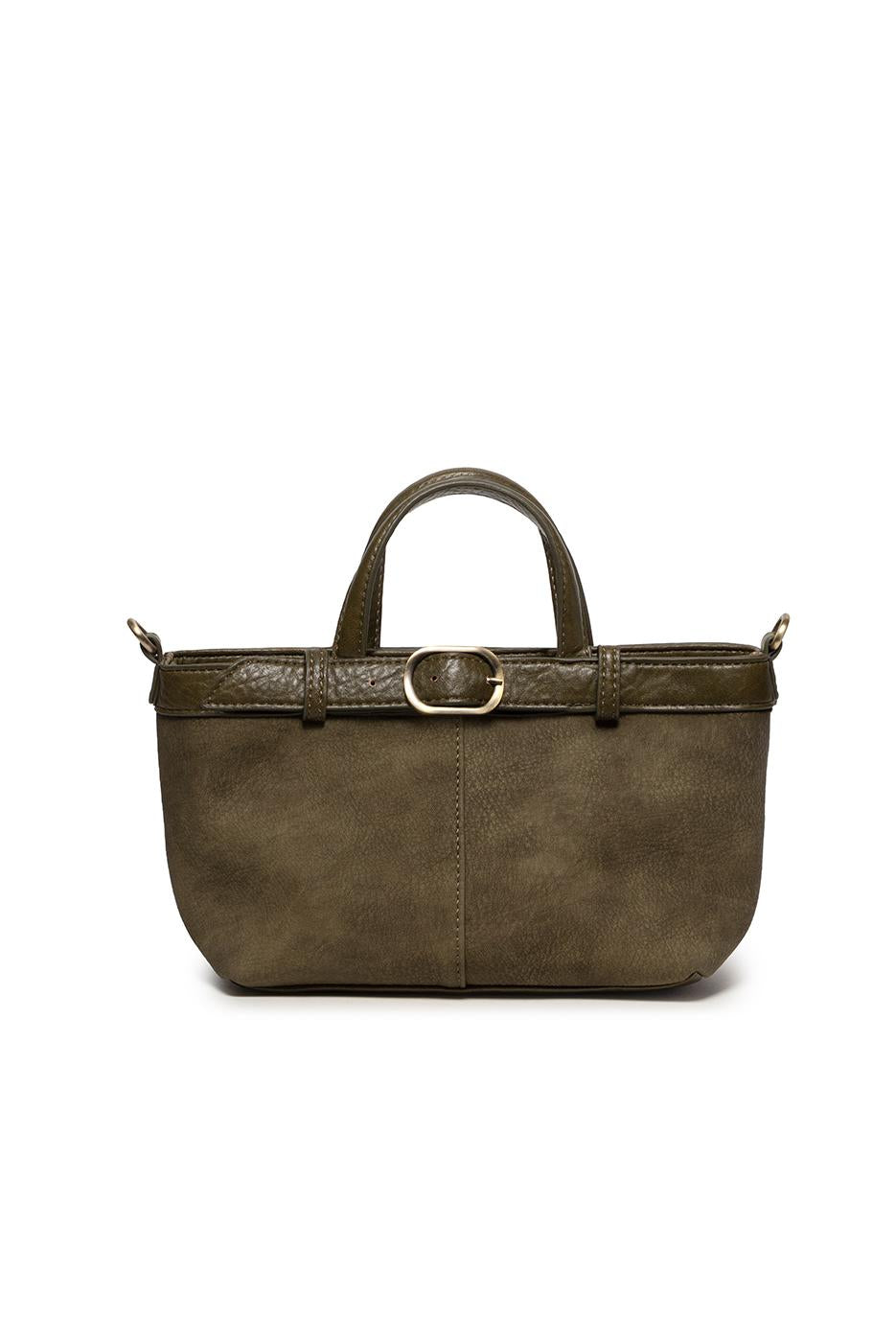 Aspyn Small Belted Sueded Tote Crossbody