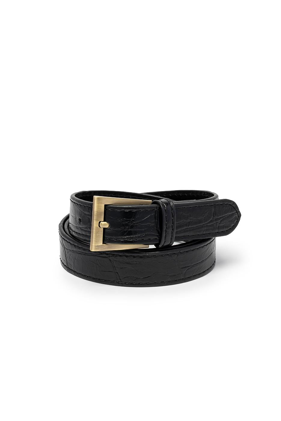 Faux Croc Belt