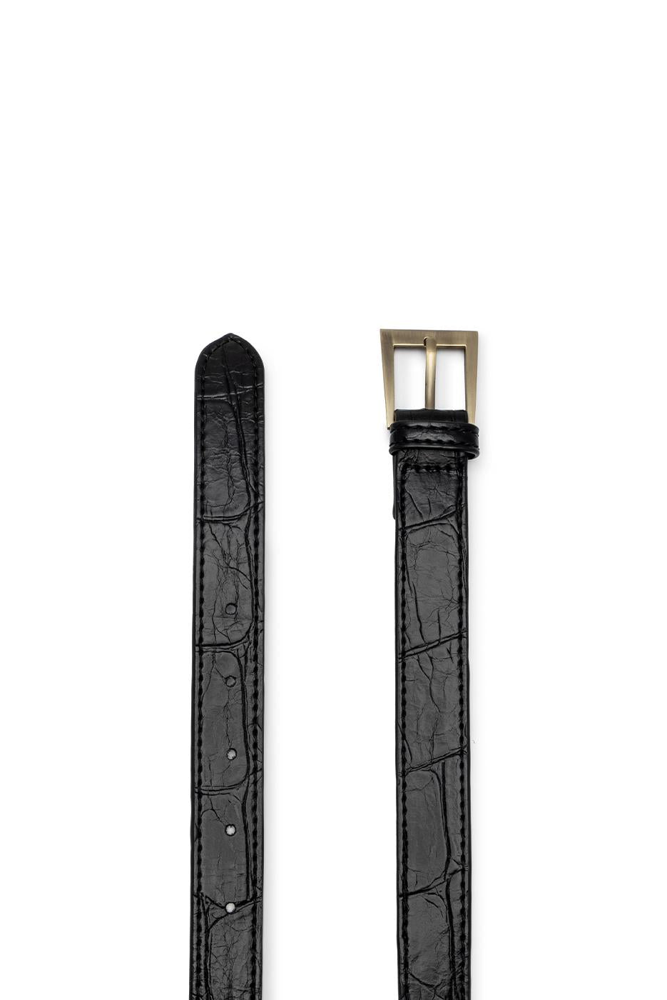 Faux Croc Belt