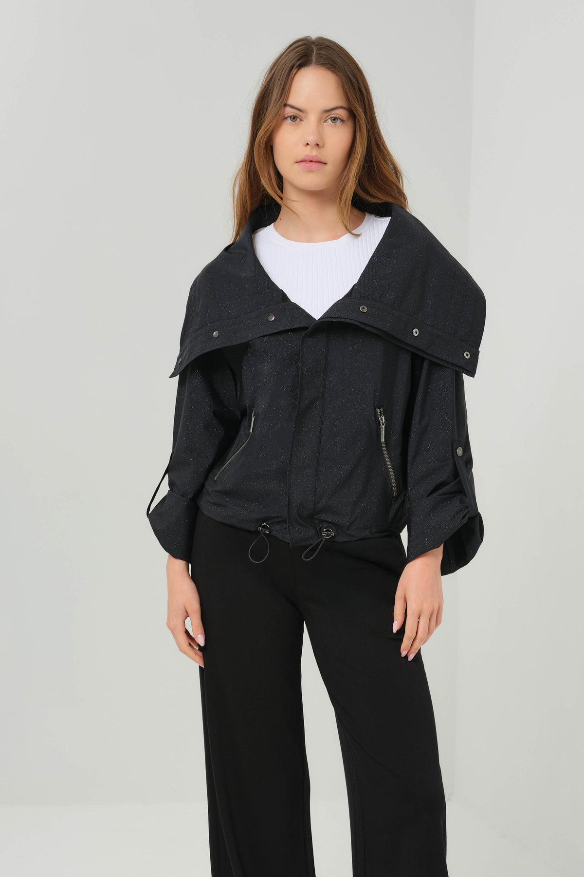 Casey Cropped Lightweight Windbreaker