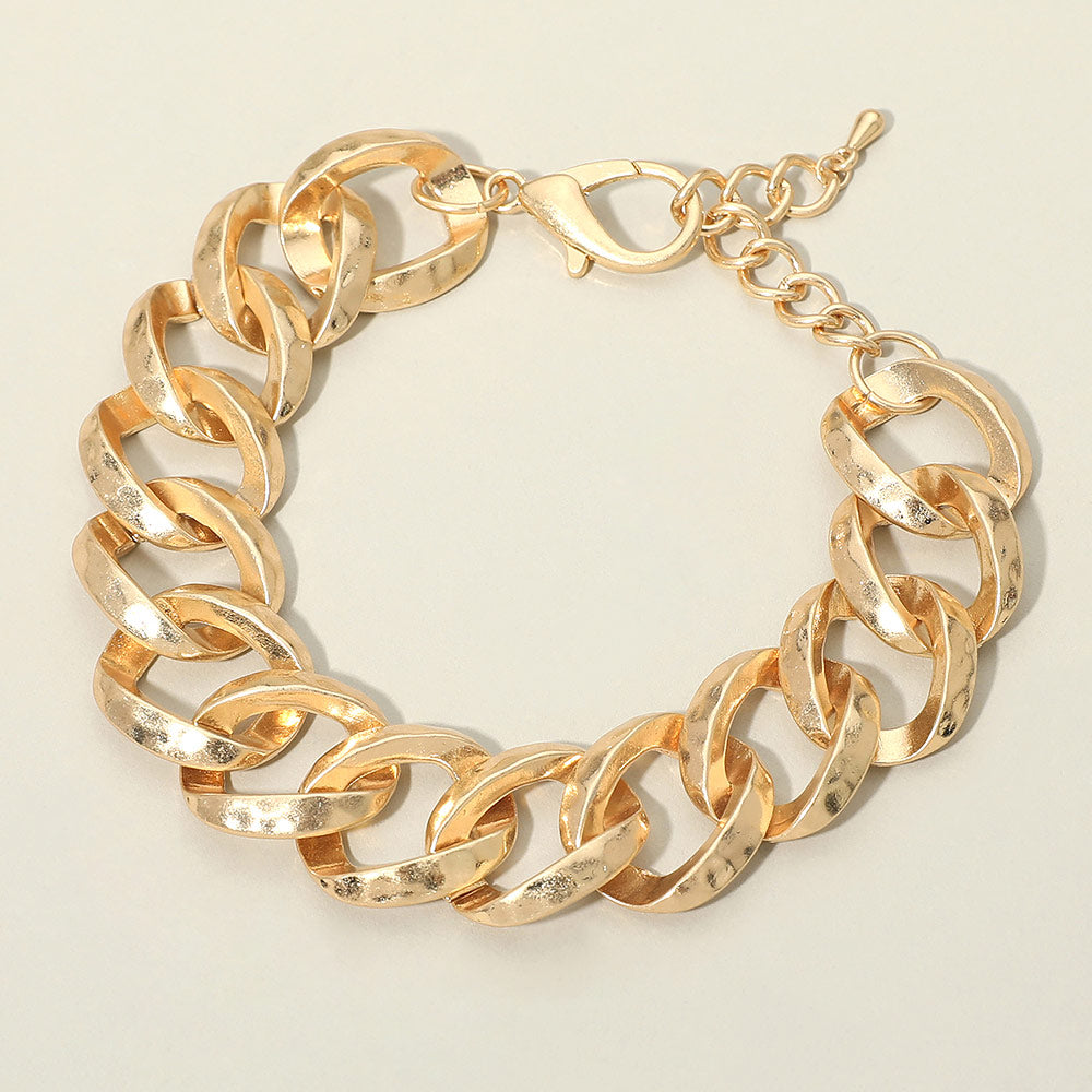 Bold Chunk Chain Link Bracelet