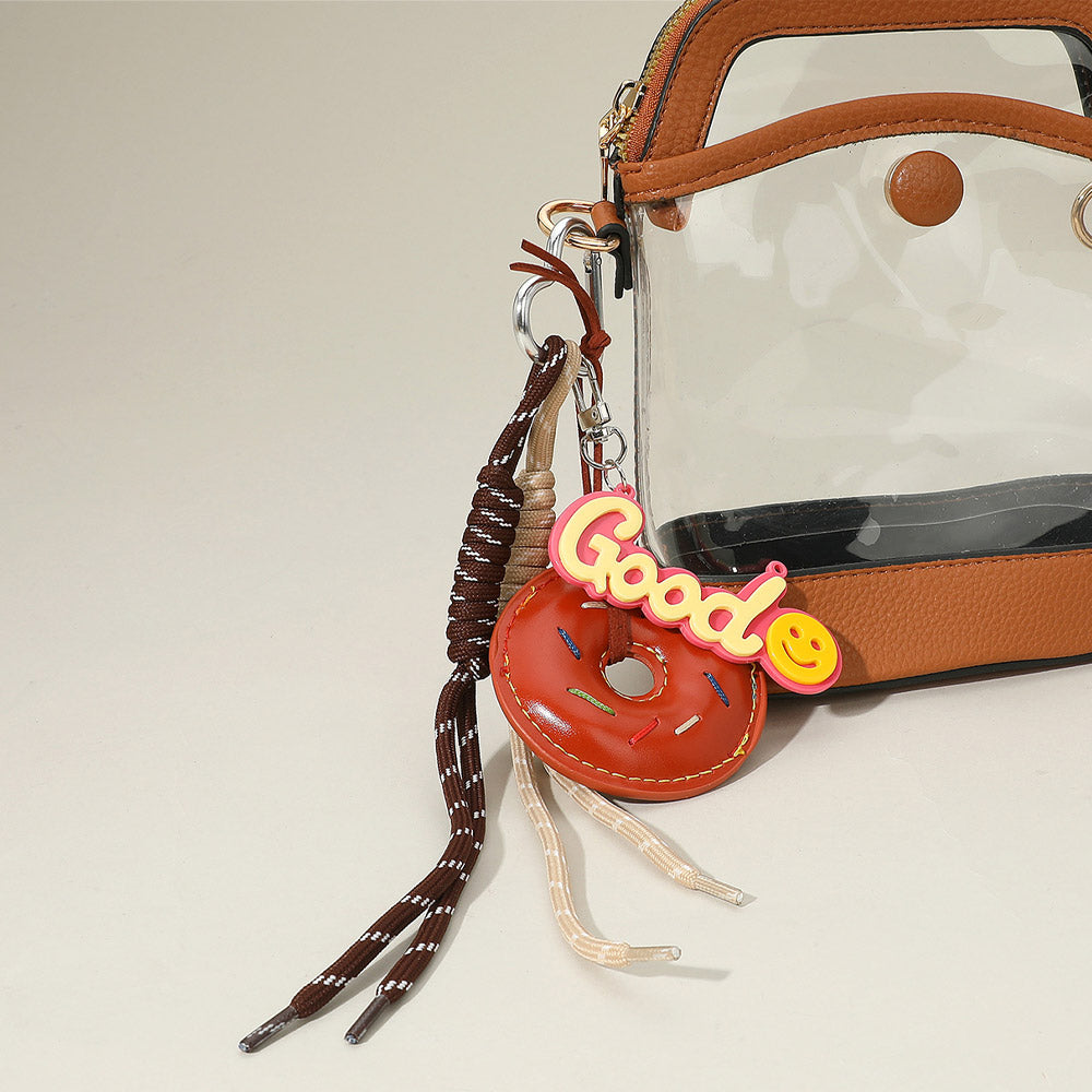 SECRET BOX_Faux Leather Donut GOOD Message Mixed Charm Bag Accessory