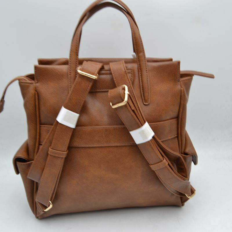 Classic Everyday Tote Bag with Dual Handles and Side Pockets