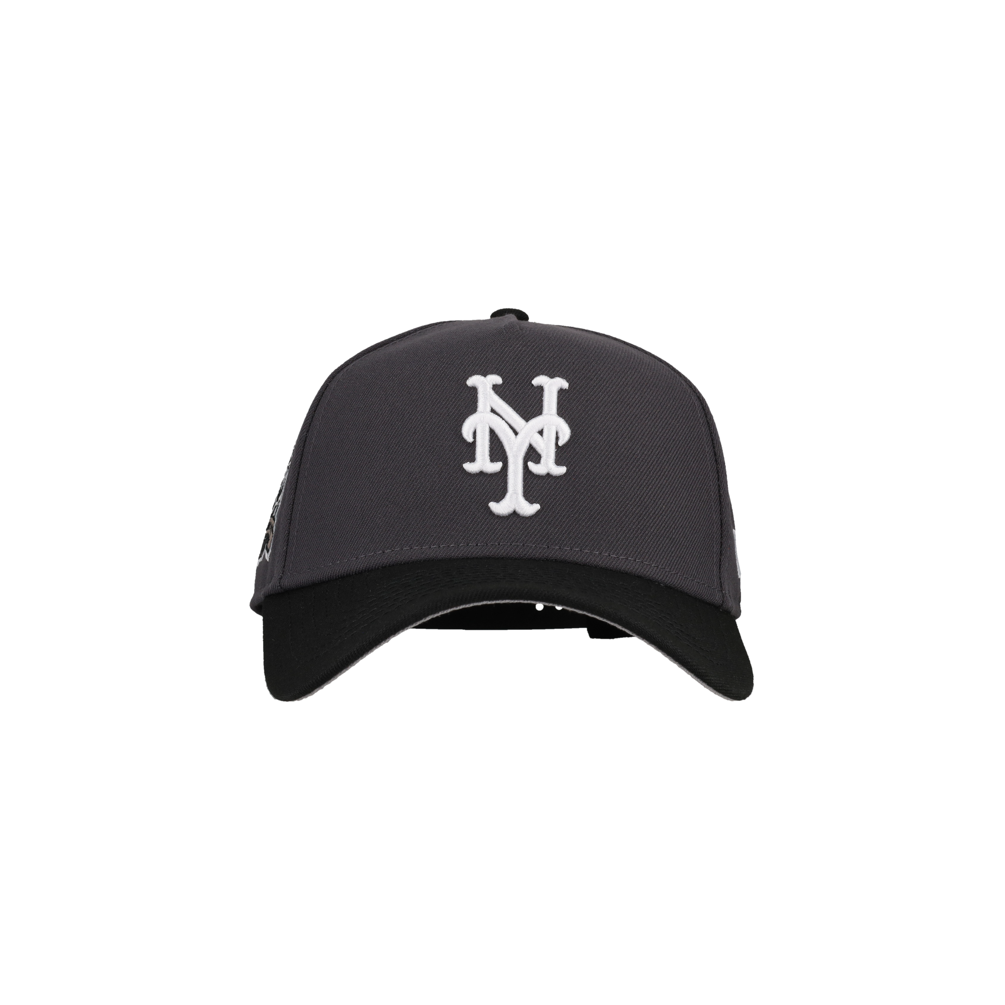 New York Mets 9Forty A Frame Snapback Hat (Graphite/Black)