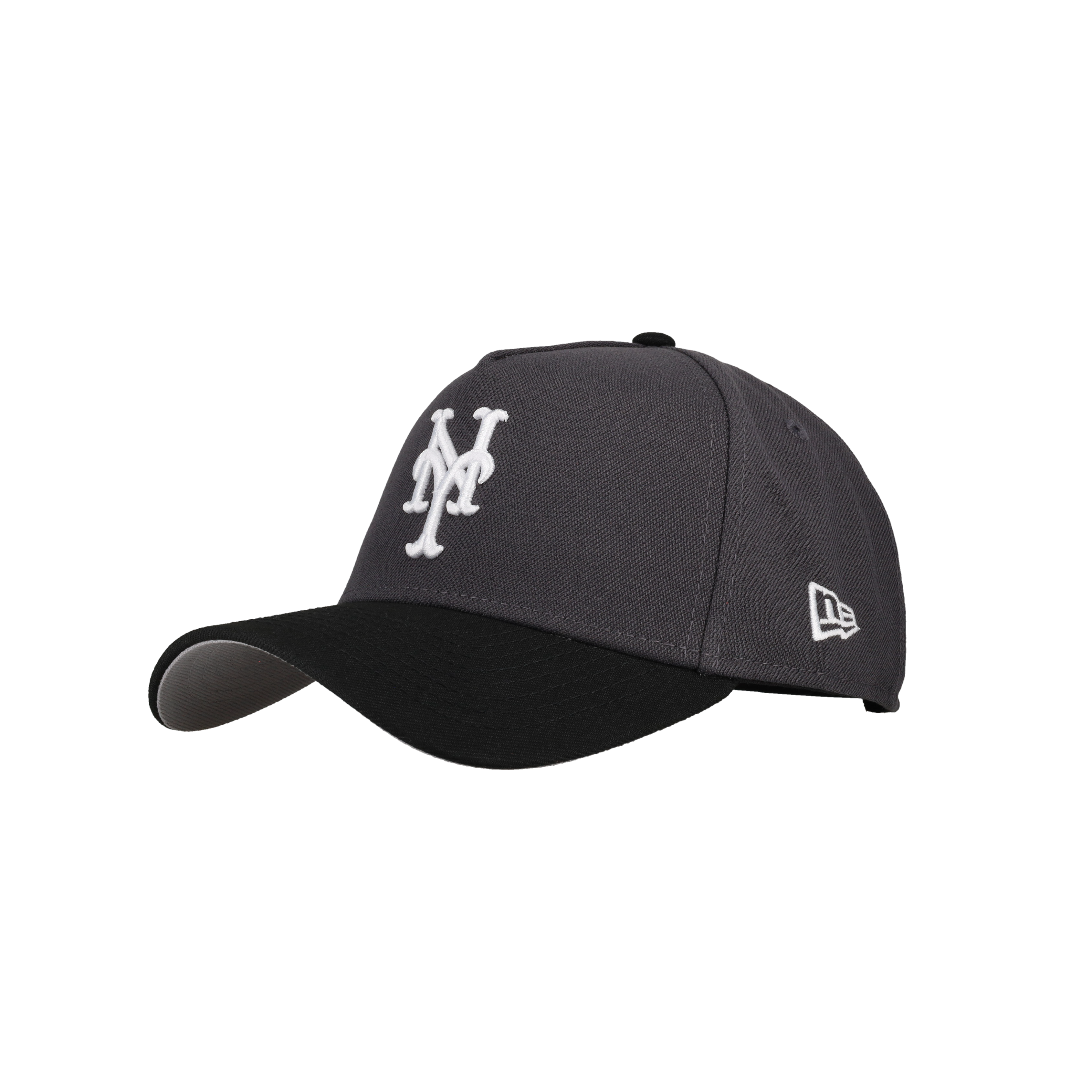 New York Mets 9Forty A Frame Snapback Hat (Graphite/Black)