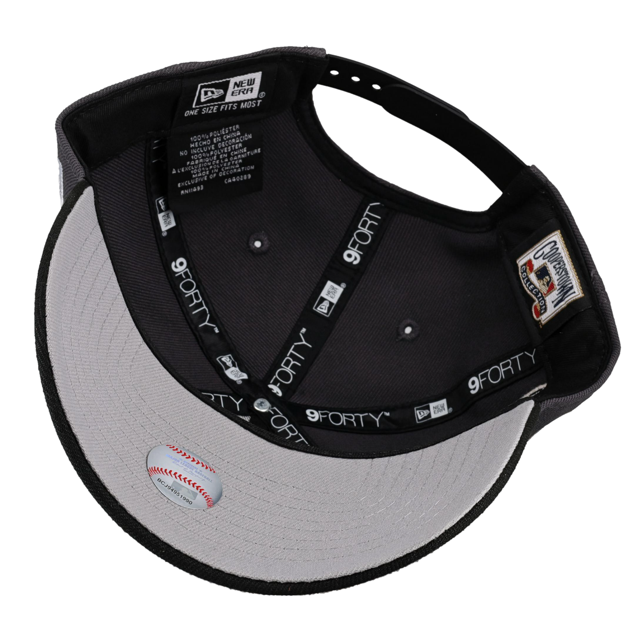 New York Mets 9Forty A Frame Snapback Hat (Graphite/Black)