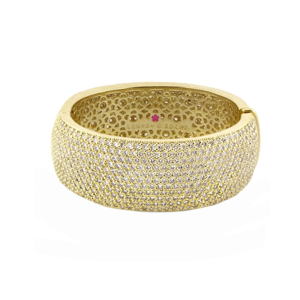 Thick Glamour Pave Bangle