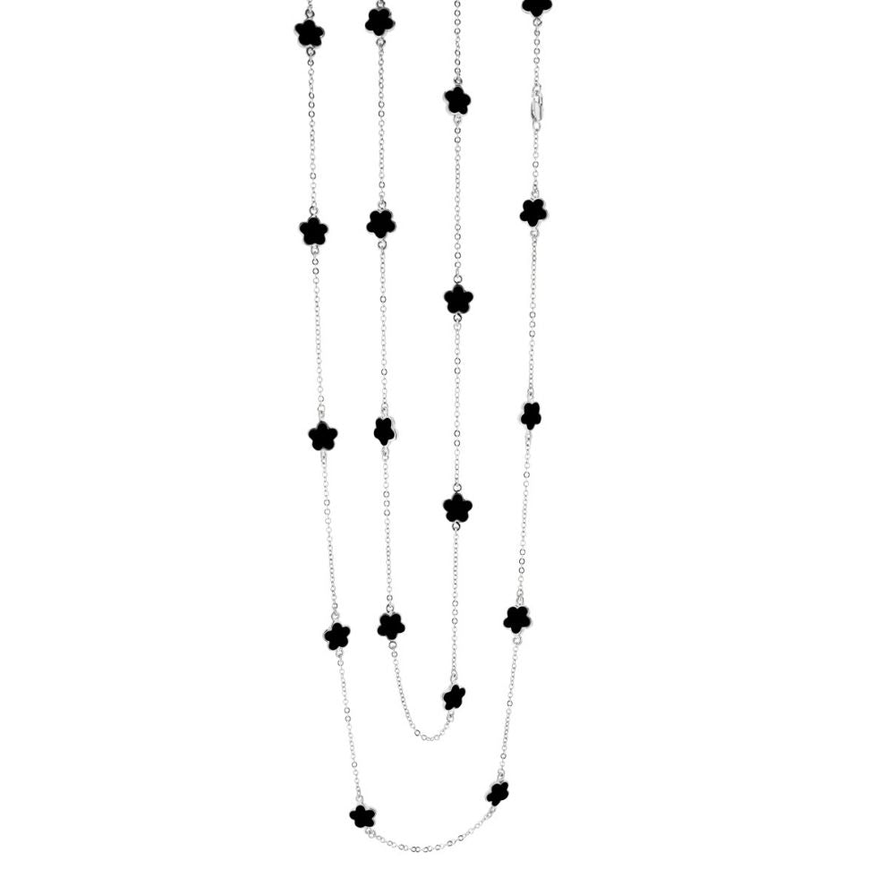 Daisy Love Necklace — 48-Inch Beaded Flower