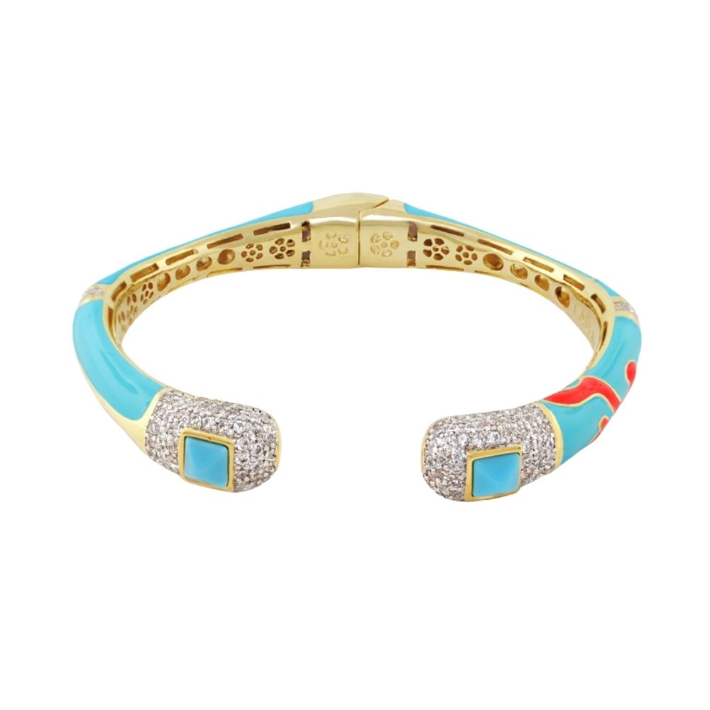 Pretty Little Things Coral Cuff Bangle