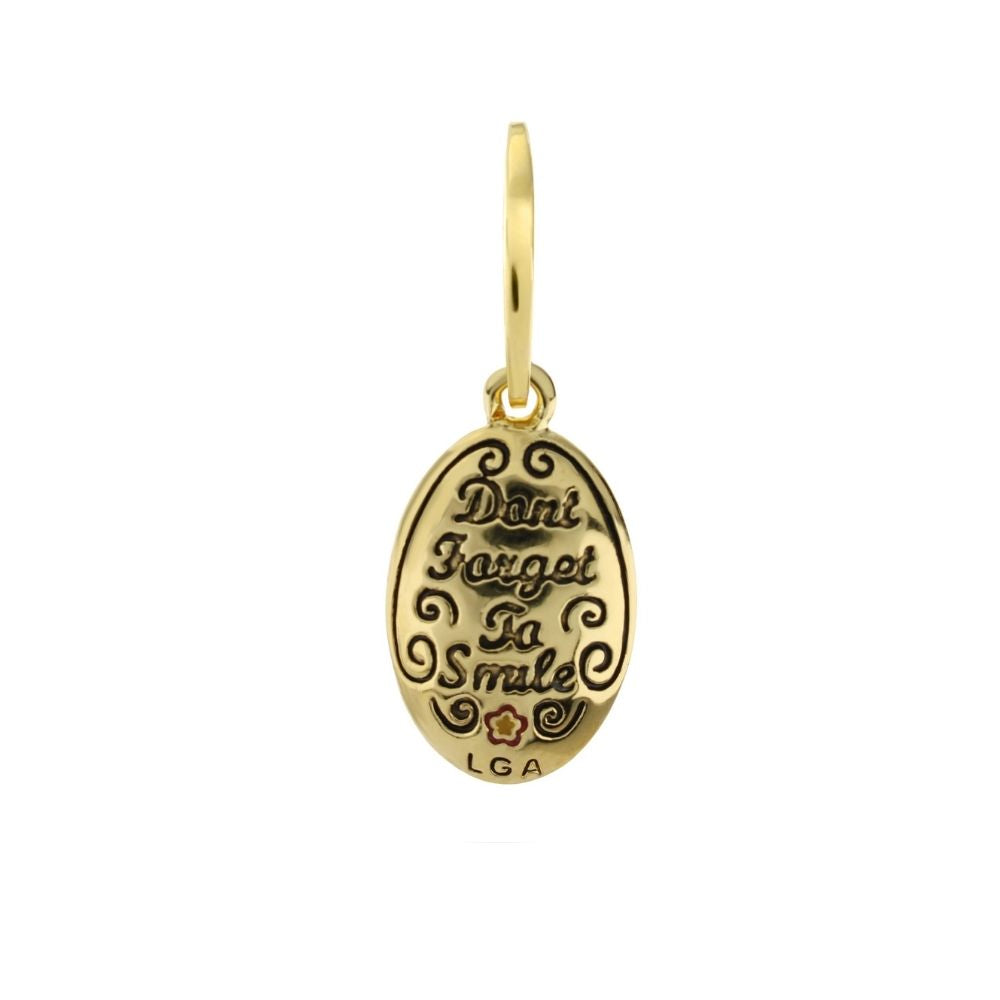 Petit Gateau Pendant — Don't Forget To Smile Oval