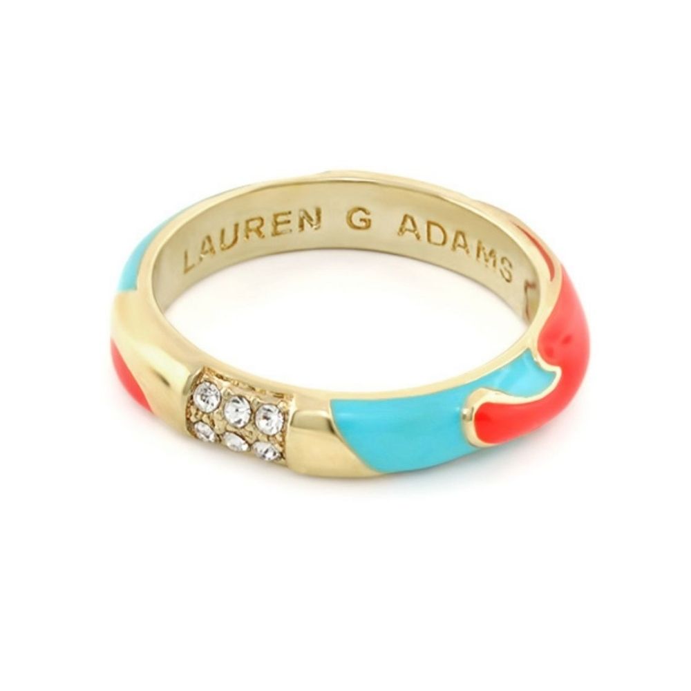 Pretty Little Things Coral Stackable Ring