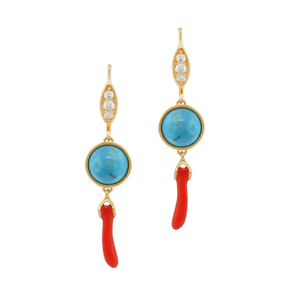 Pretty Little Things Coral Earrings