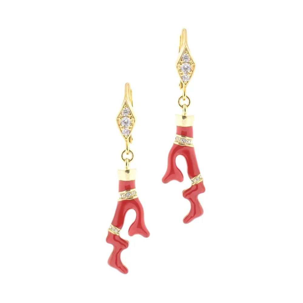 Pretty Little Things Coral Earrings