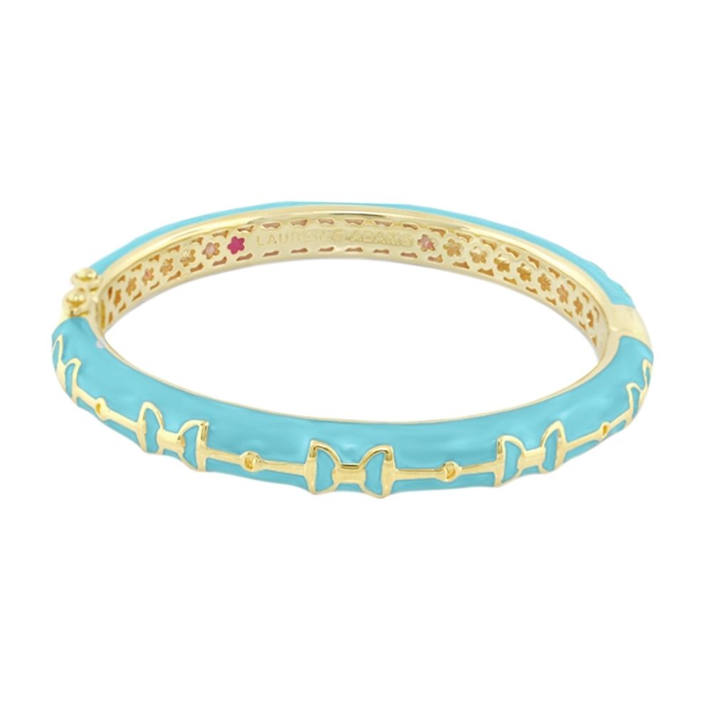 Equestrian Stirrup Bangle — Black